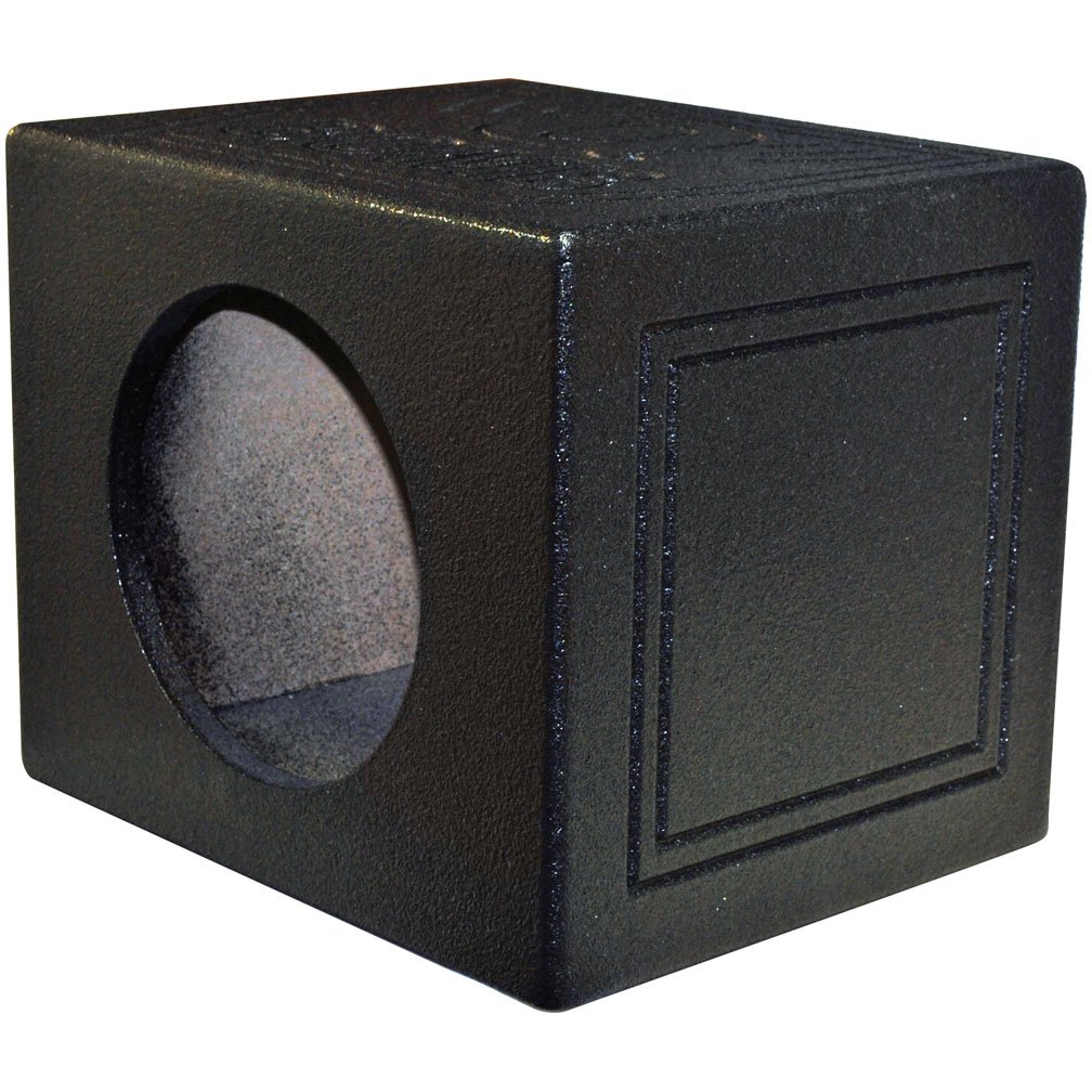 Qpower QBOMB10SSINGLE Single 10" Sealed Woofer Enclosure withh Bed Liner Spray