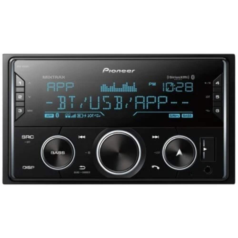 Pioneer MVHS620BS Mechless Double Din Receiver with Bluetooth