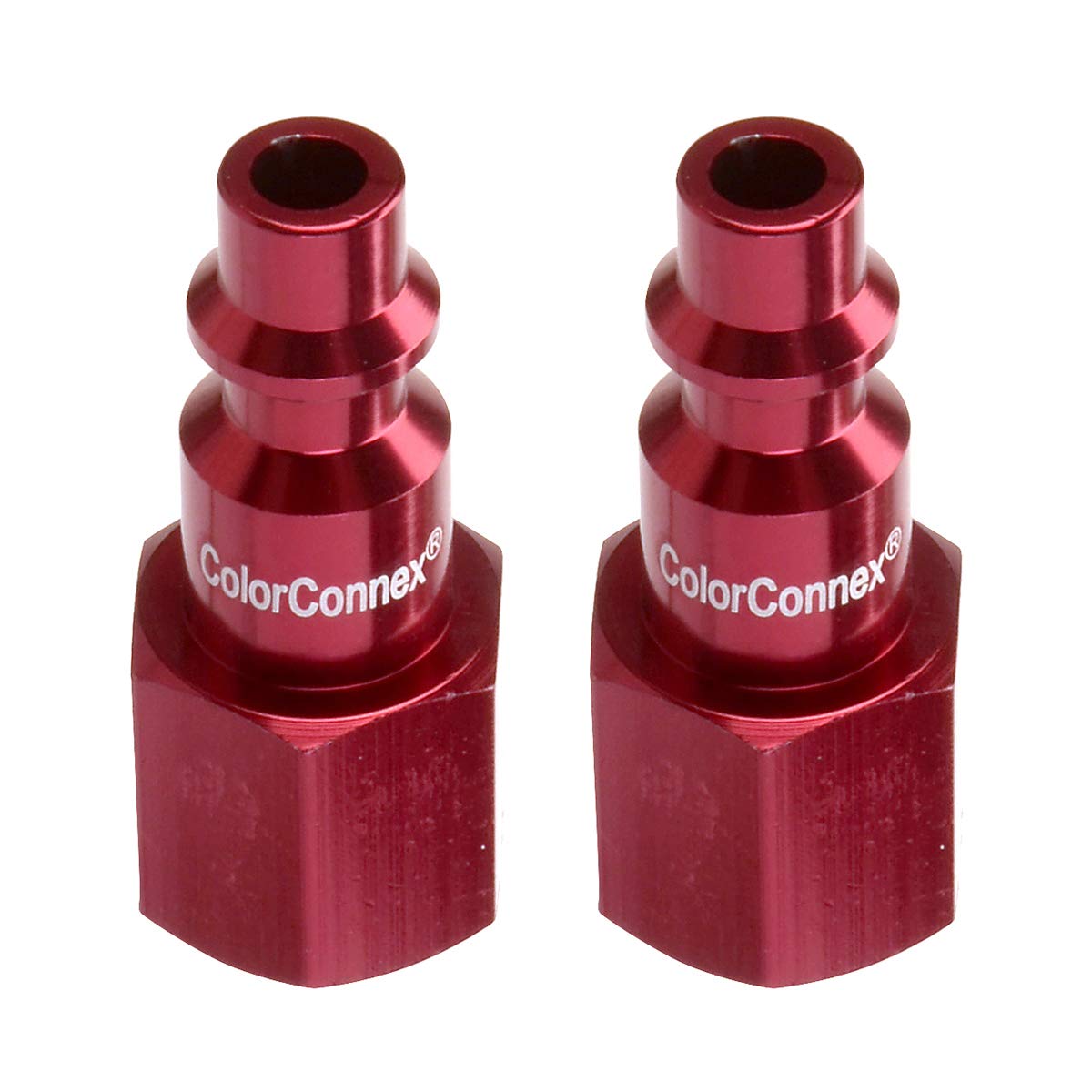 ColorConnex Plug (2-Pack), Industrial Type D, 1/4" FNPT, Red - A73430D-2PK