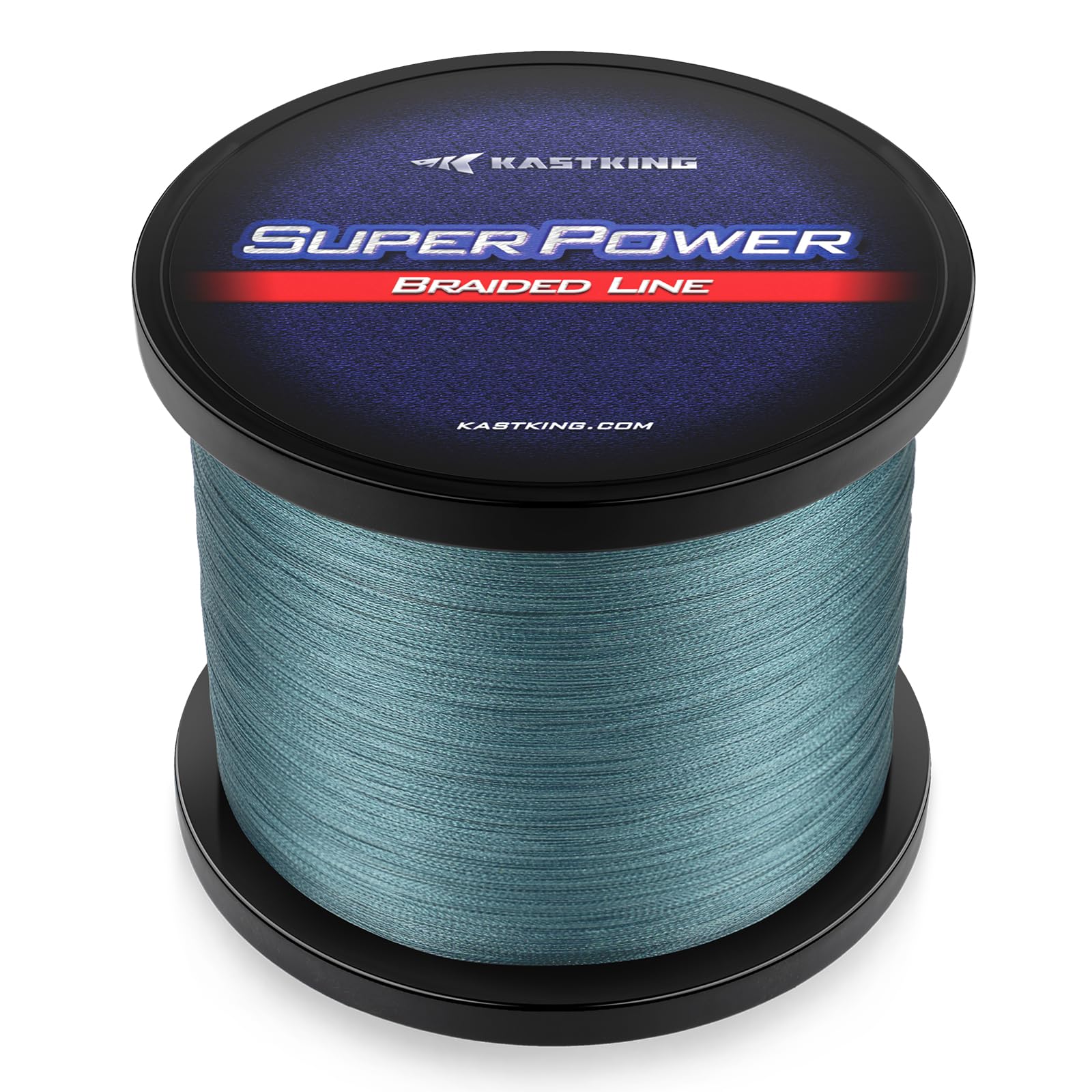 KastKing Superpower Braided Fishing Line,Low-Vis Gray,30 LB,547 Yds