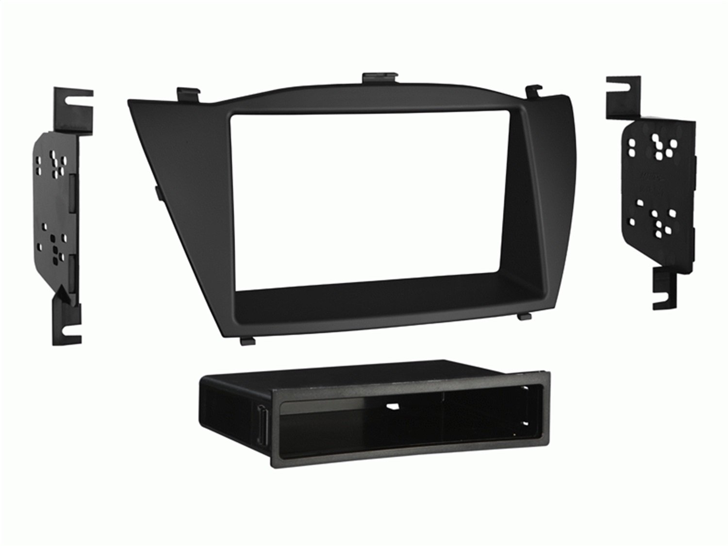 Metra Electronics 99-7341B Hyundai Tucson 2010-up Installation Dash Kit for Single or Double DIN/ISO Radios, Black