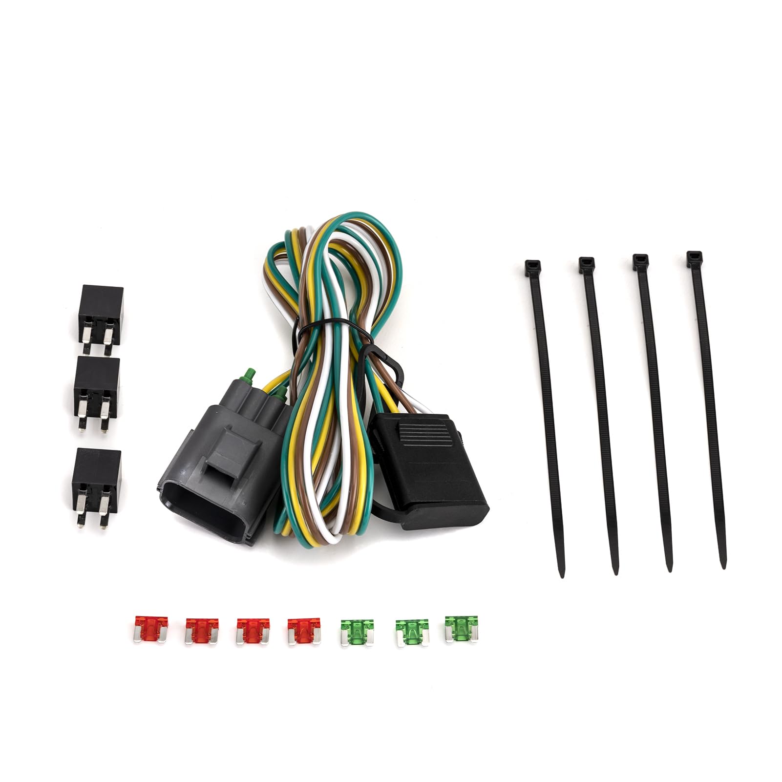 Wsays 4-Pin Plug & Play Trailer Wiring Harness Compatible with GMC Acadia 13-16 Fit Chevrolet Traverse 13-17 Fit Buick Enclave Leather Premium Convenience 14-17