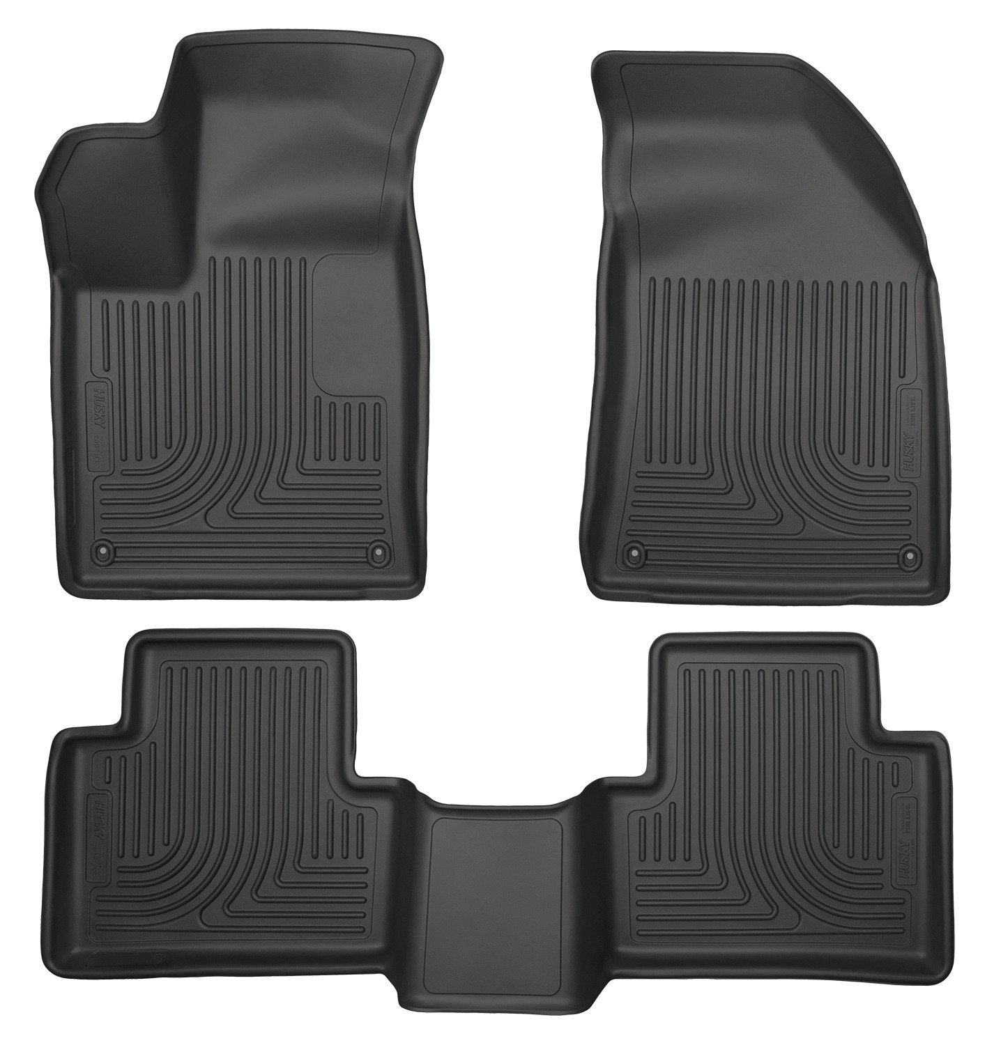 Husky 99071 Front/2nd Seat Floor (Footwell Coverage) For '15-'16 Chrysler 200