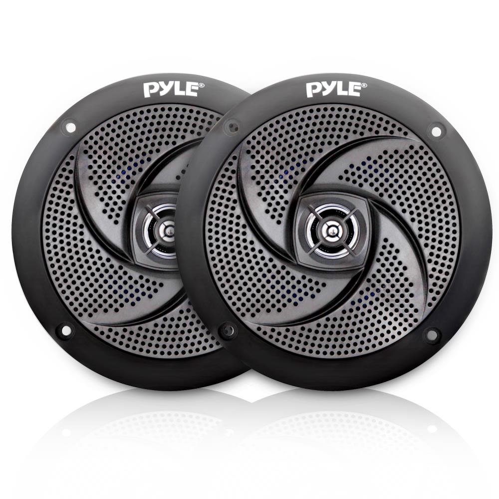 Pyle PLMRS4B 4" 100W Low-Profile Waterproof Marine Speakers