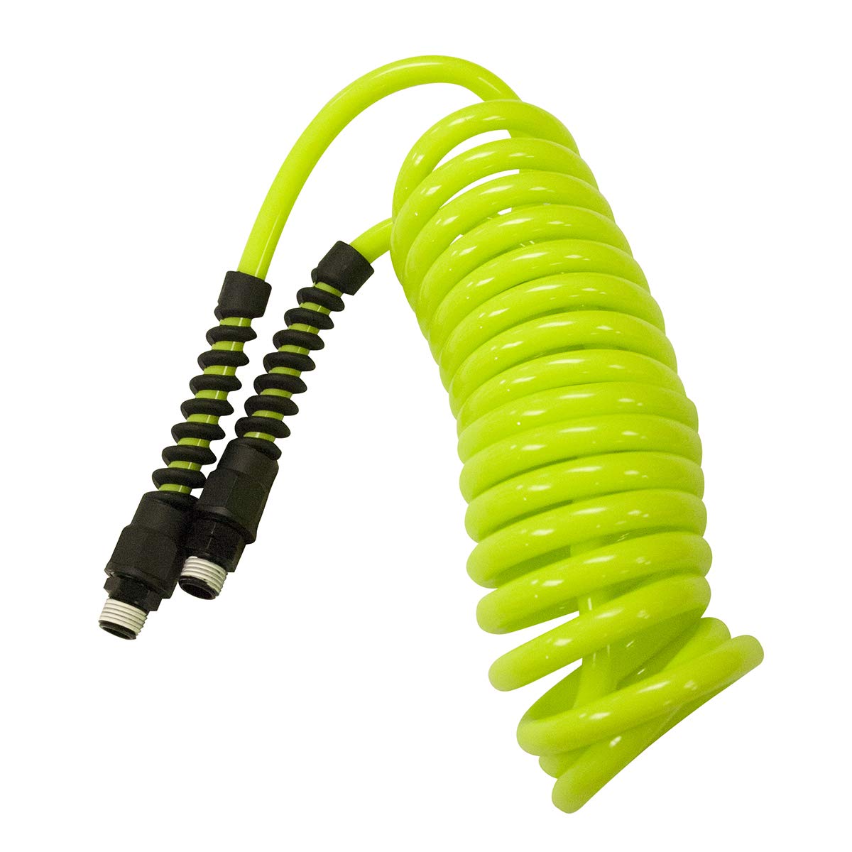 Flexzilla LP1410AFZ Polyurethane Recoil Hose 1/4In X 10Ft W/ 1/4In MNPT Fittings