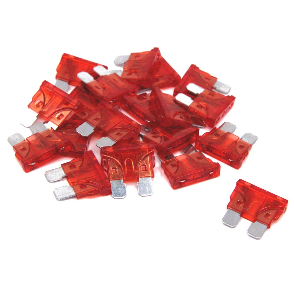 (20 pcs) 10 Amp Standard Blade Fuse, 10 A Automotive Fuse for Car Truck