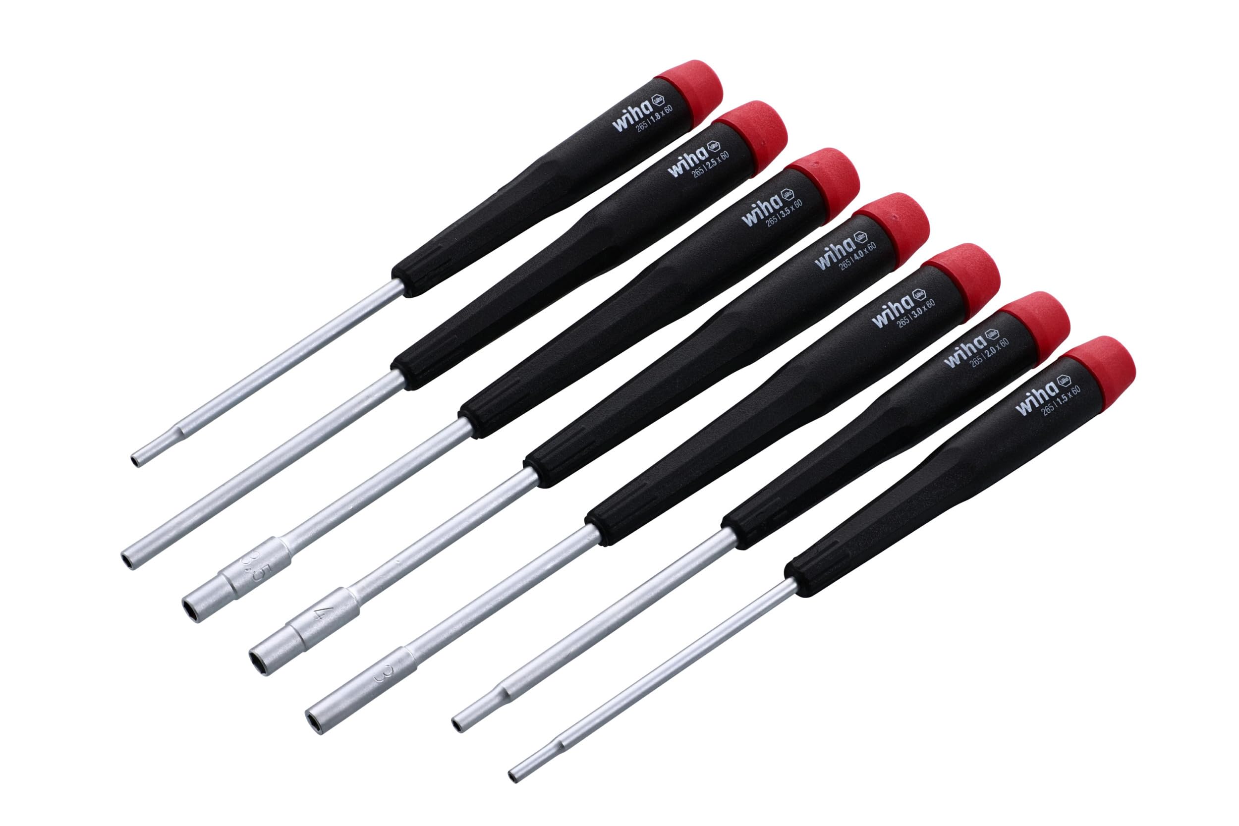 Wiha 26592 Precision Metric Nut Driver Set (7 Piece Set)