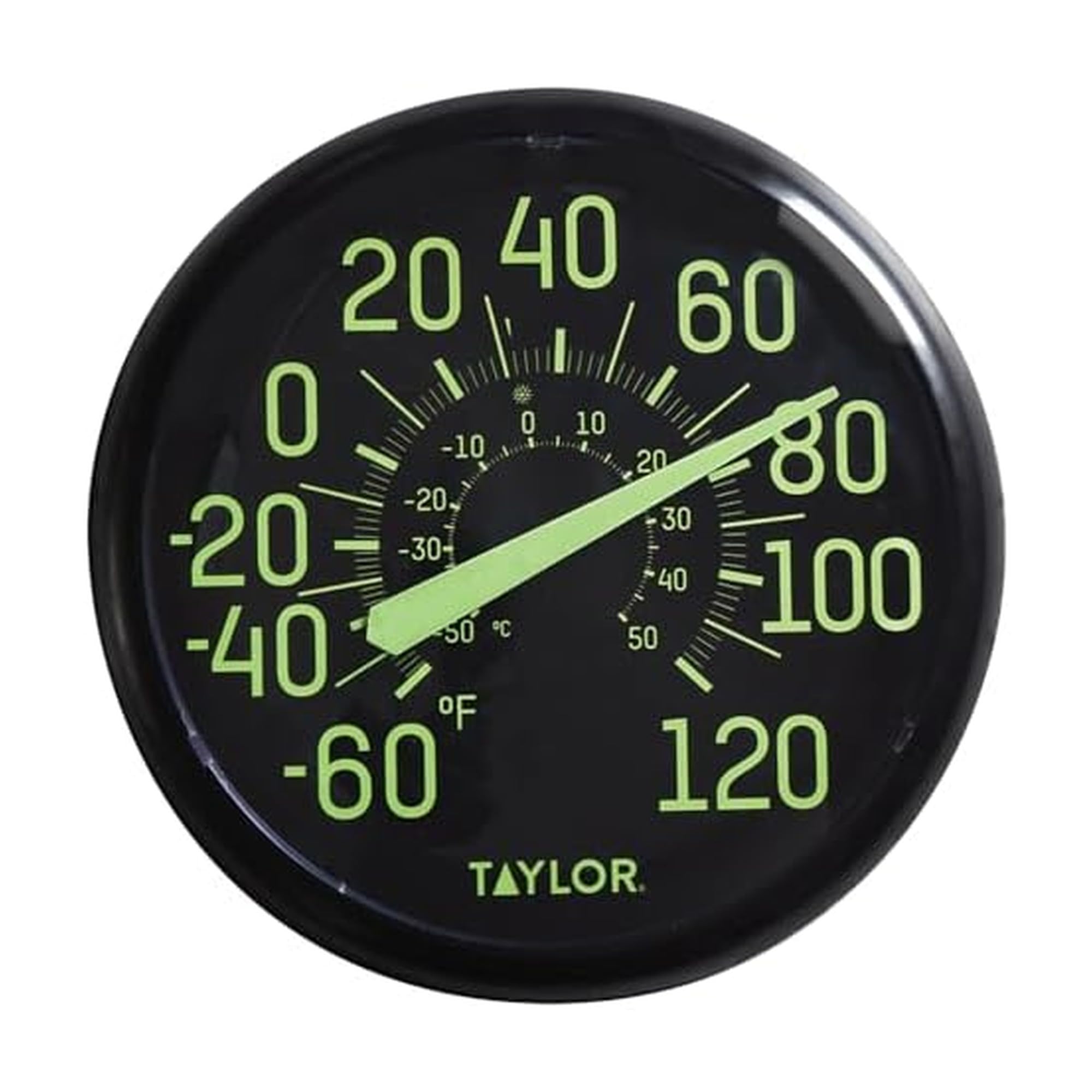 Taylor Precision Products 5267459 13.25" Indoor/Outdoor Glow Thermometer