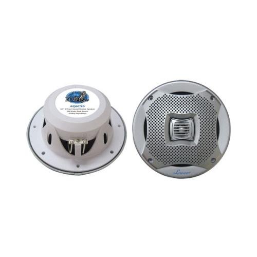 Lanzar AQ6CXS 6.5" 400 Watt 2 Way Silver Marine Speaker pair
