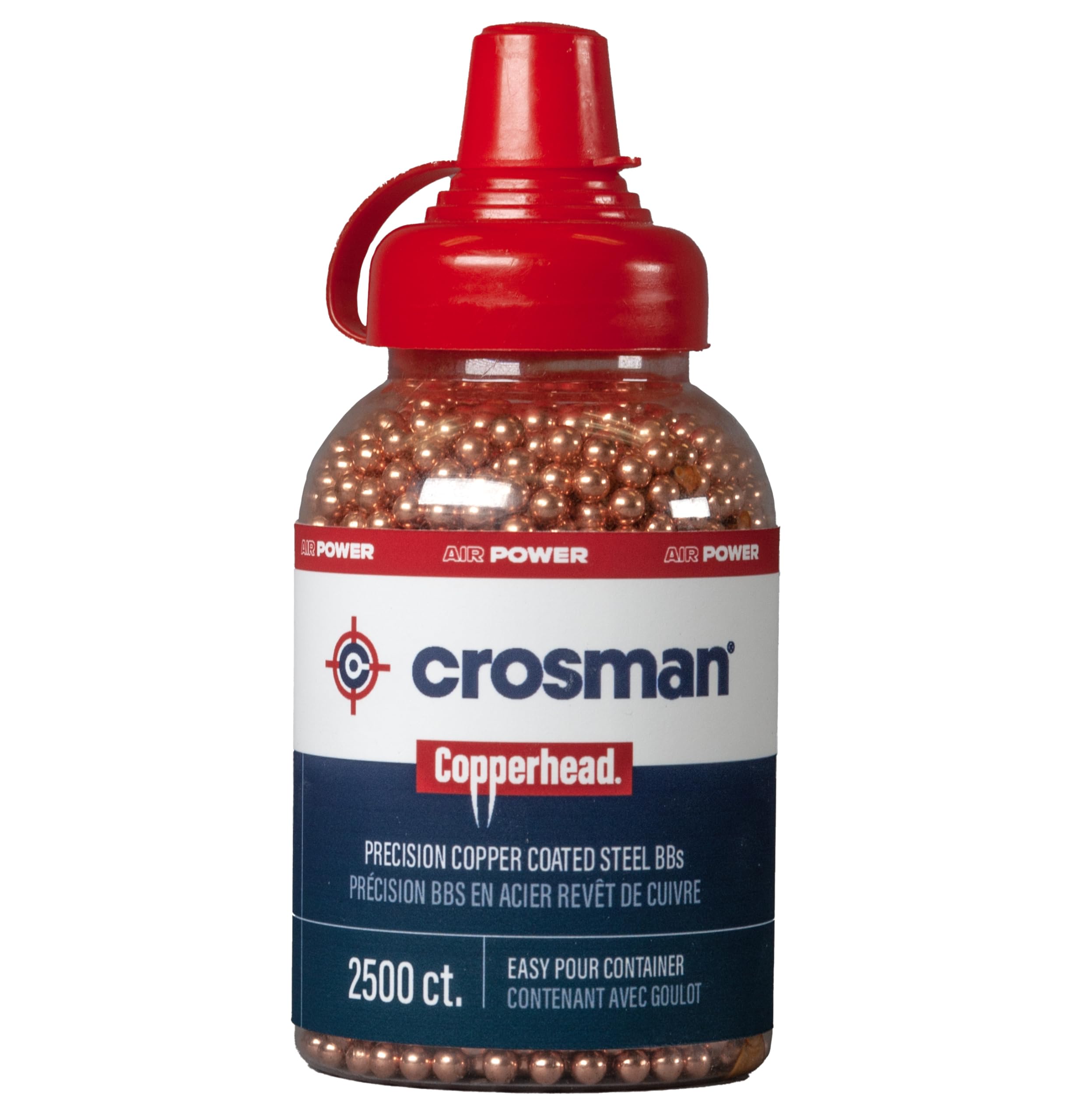 CROSMAN 0747 COPPERHEAD BBs 4.5 mm Copper Coated 5.3 gr. 2500 Count