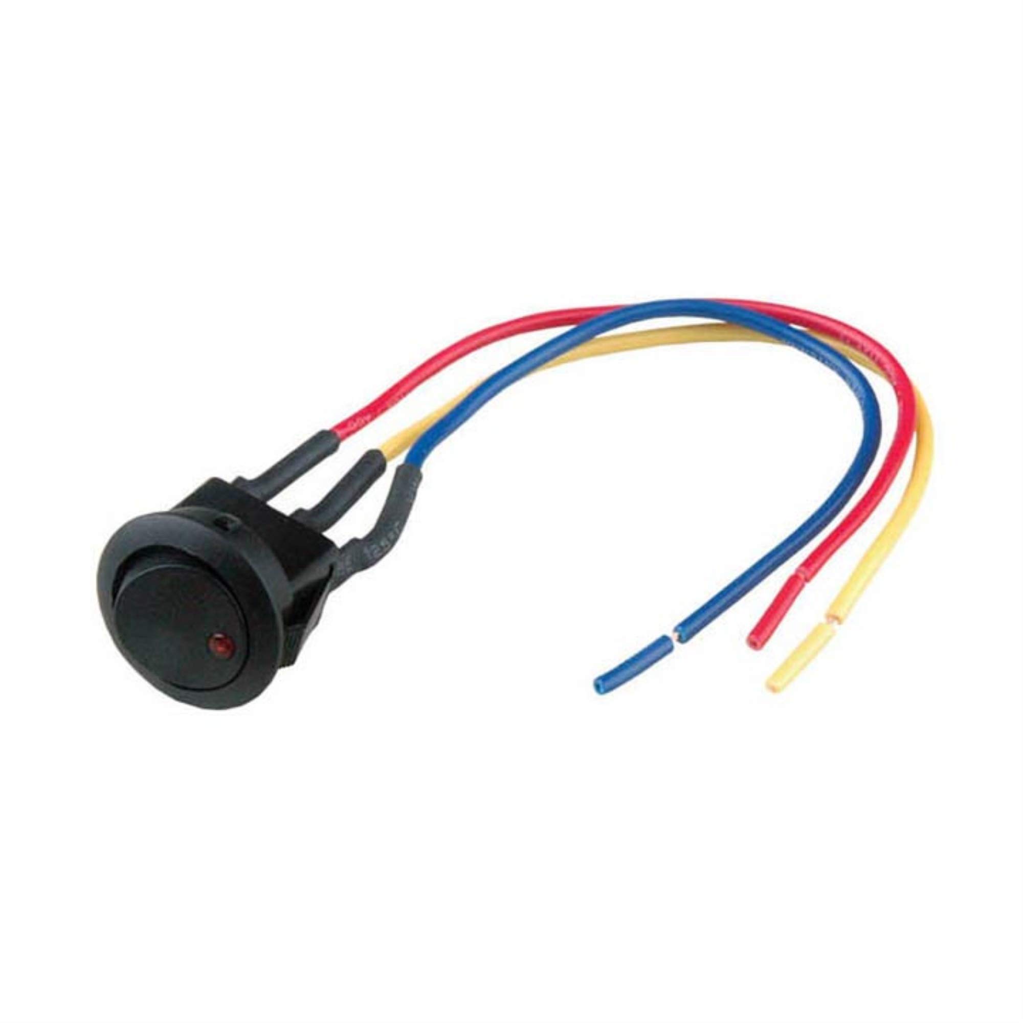 NIPPON ISECRS1216RED Mini Rocker Switch with Red LED