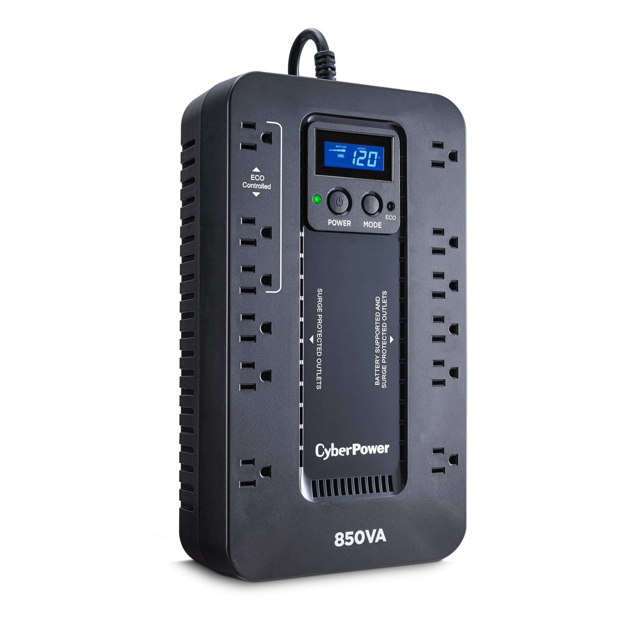 CyberPower EC850LCD Ecologic UPS Battery Backup and Surge Protector