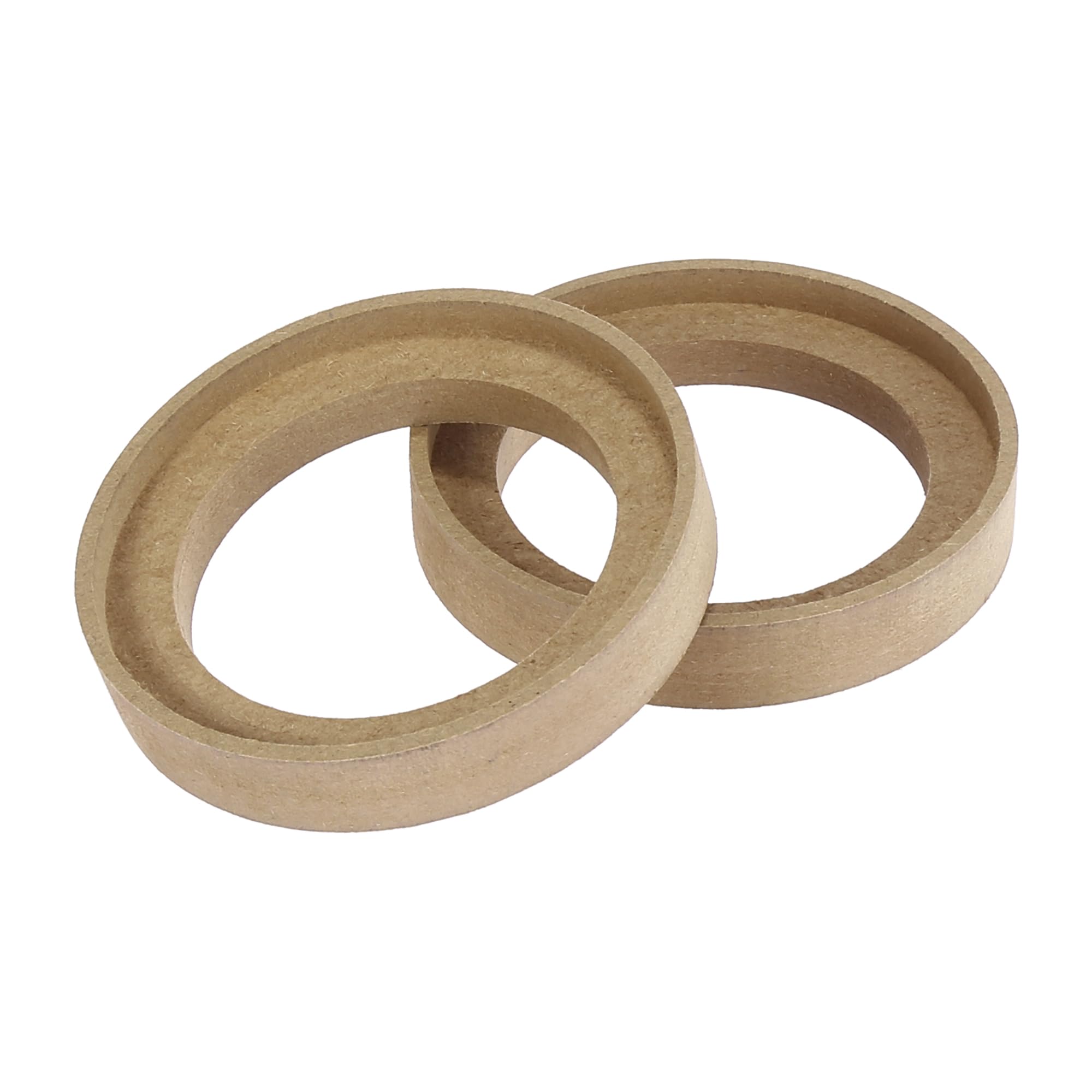 X AUTOHAUX 2Pcs Car Speaker Spacer Ring Adaptor Brackets Mounting Spacer Recess Bezel Plate Wood 77mm ID Universal for 3 Inch Speakers