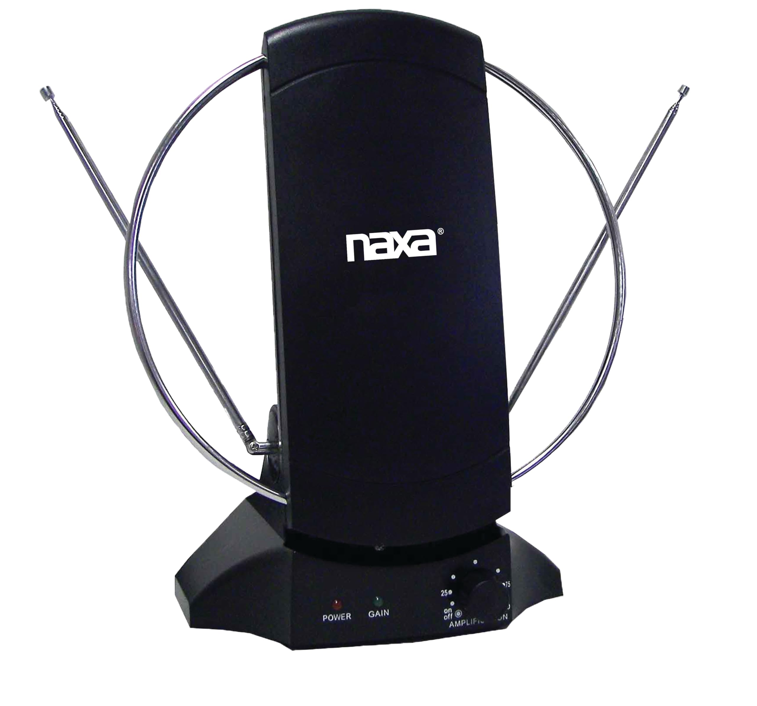 Naxa NAA-308 High-Powered Amplified ATSC/HDTV/FM Indoor Antenna