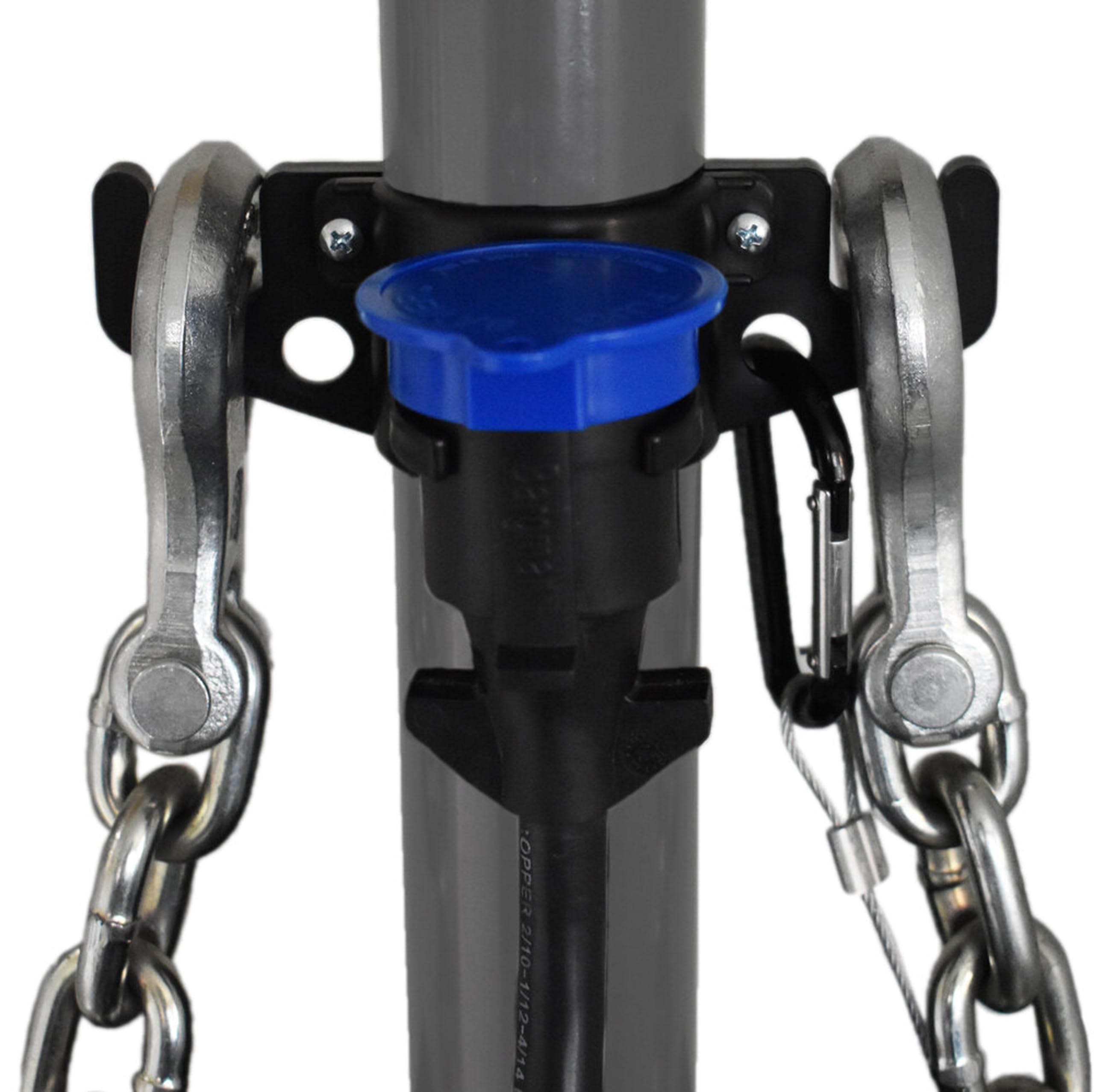 GR Innovations HitchBoss 7-Way - Towing Organizer for Manual/Electric 2” & 2 ¼” Trailer Hitch - Easy Install RV Accessories - Side Hooks, Cable & Harness Holder - Made in USA