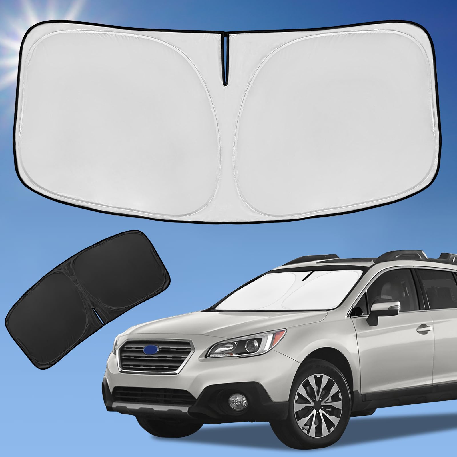 for Subaru Outback 2014-2019 Sun Shade Sunshade Windshield Shade Cover