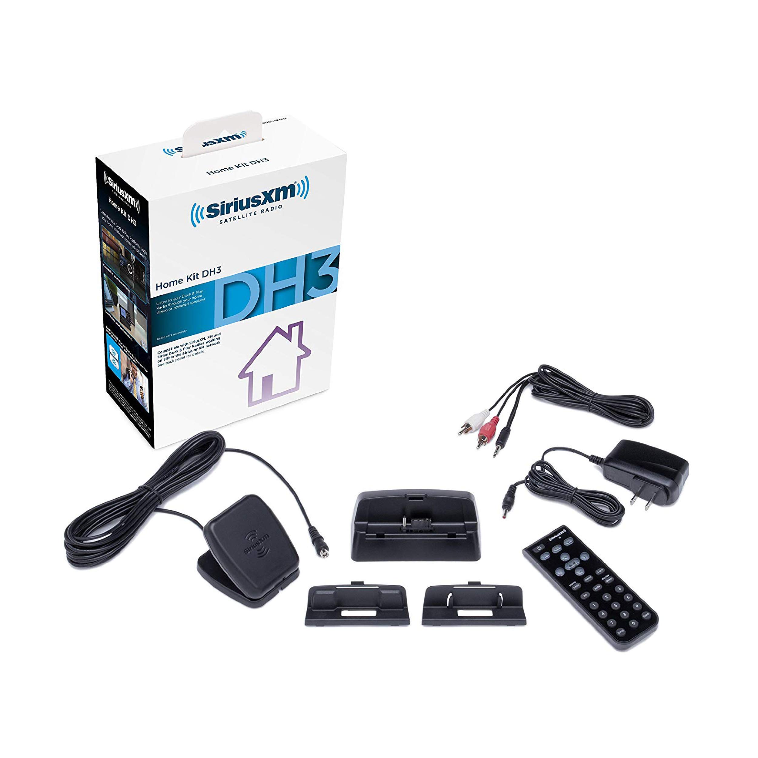 SiriusXM SXDH3 Interoperable Sirius and XM Dock & Play Home Kit w/ Antenna New