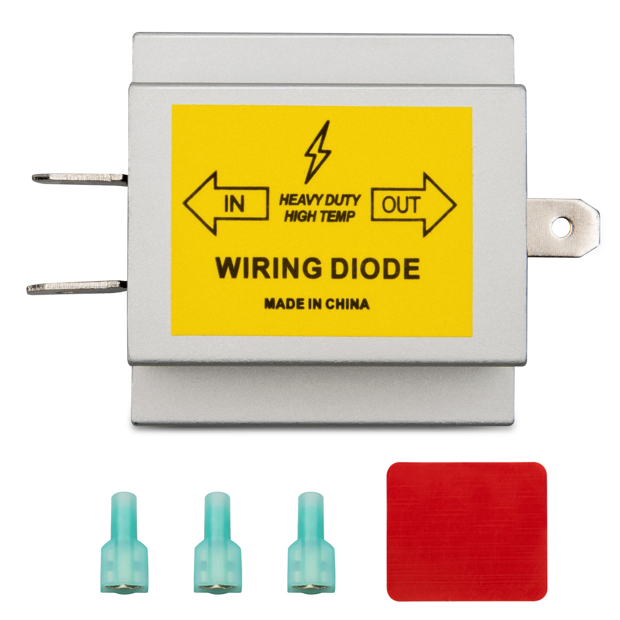 Oyviny Hy-Power Diode, 2 Input 1 Output Trailer Light Wire Diodes Spade Towed Vehicle Diodes Kit, Tail Light Isolating Diodes for Motorhome Trailer