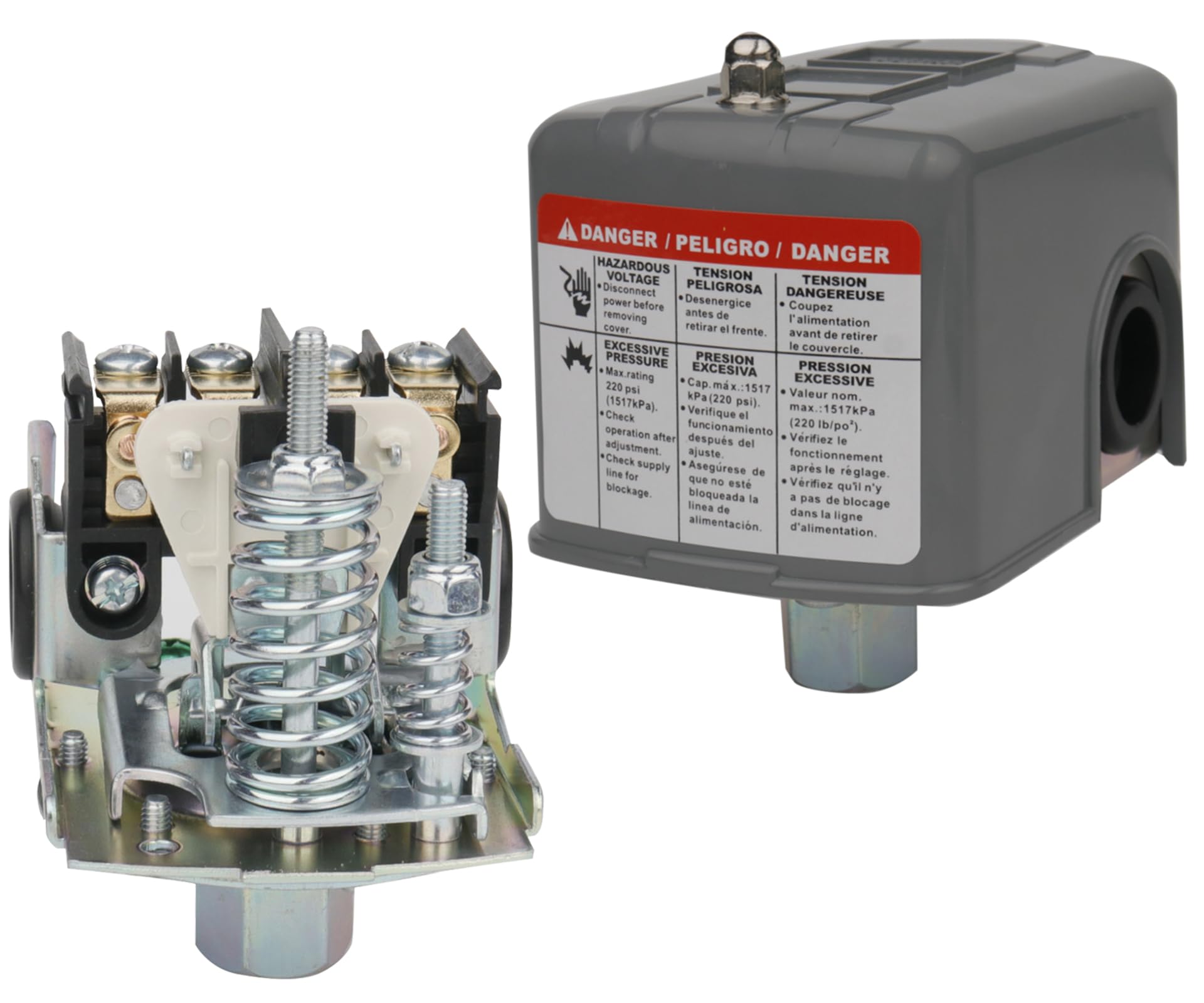 WHK Water Pressure Switch for Well Pump 40-60psi Water Pump Pressure Switch
