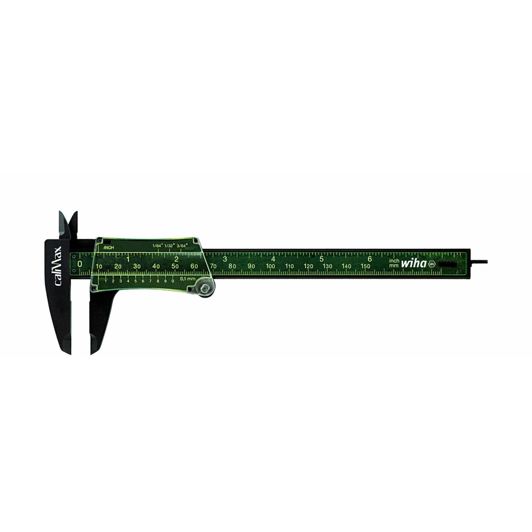 Wiha 41103 Vernier 6″ Caliper CaliMax Metric and Inch