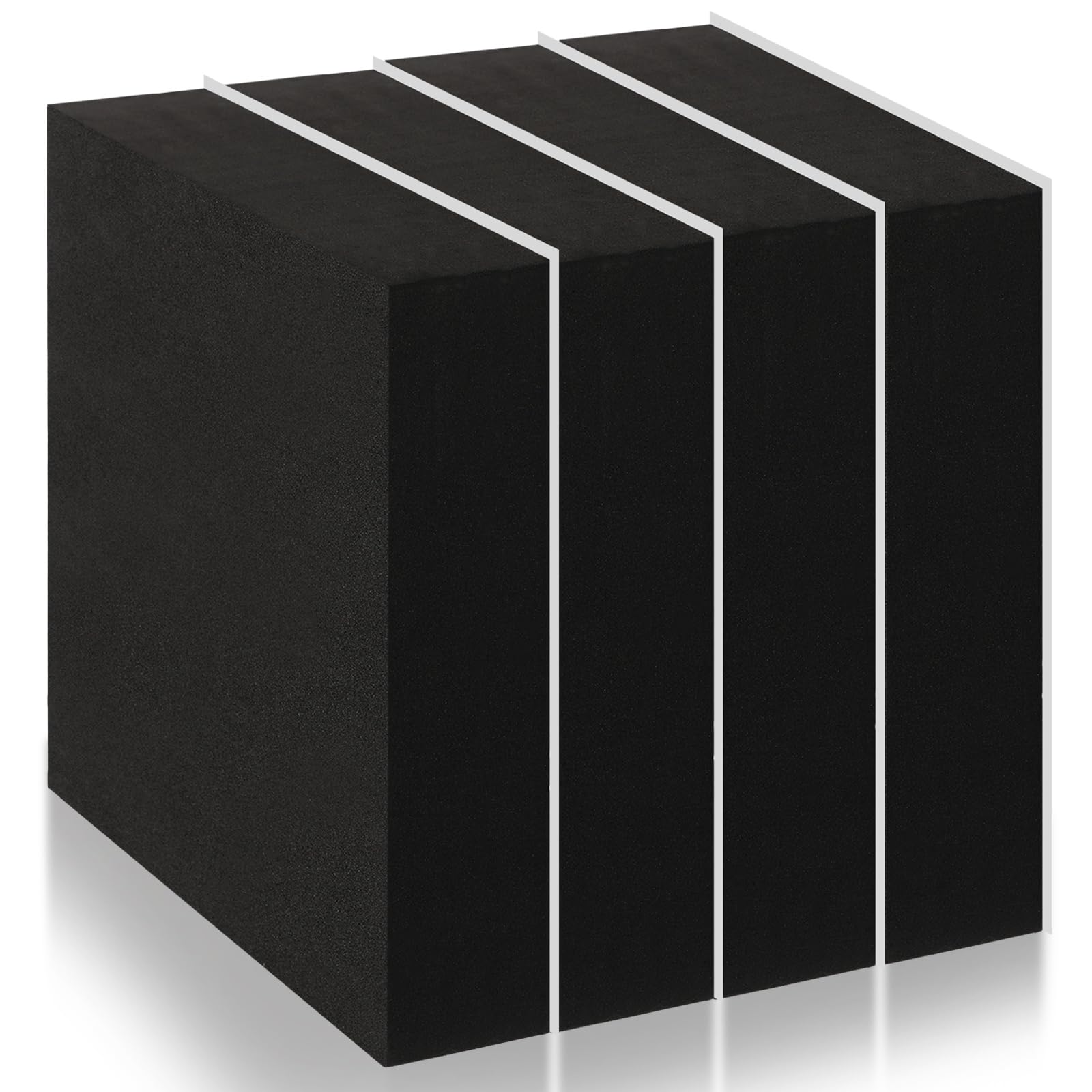 Joyfolk 4 Pcs 1" Thick Foam Padding Sheet with Adhesive Backing Closed Cell
