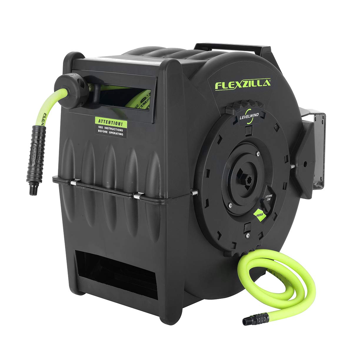 Flexzilla L8335FZ Retractable Air Hose Reel with Levelwind Technology 1/2" x 50"