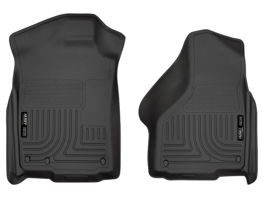 Husky 18031 Liners Front Floor Liners For 02-18 Dodge Ram Truck Front-Black