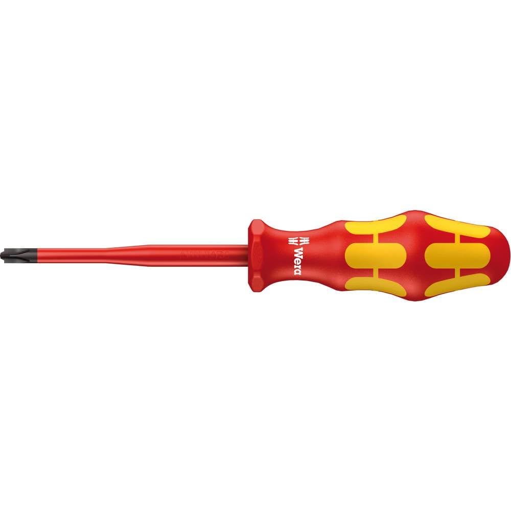 WERA 05006455001 162 is PH/S VDE Insulated Screwdriver with Reduced Blade Diameter for PlusMinus Screws (Phillips/Slotted), # 1 x 80 mm
