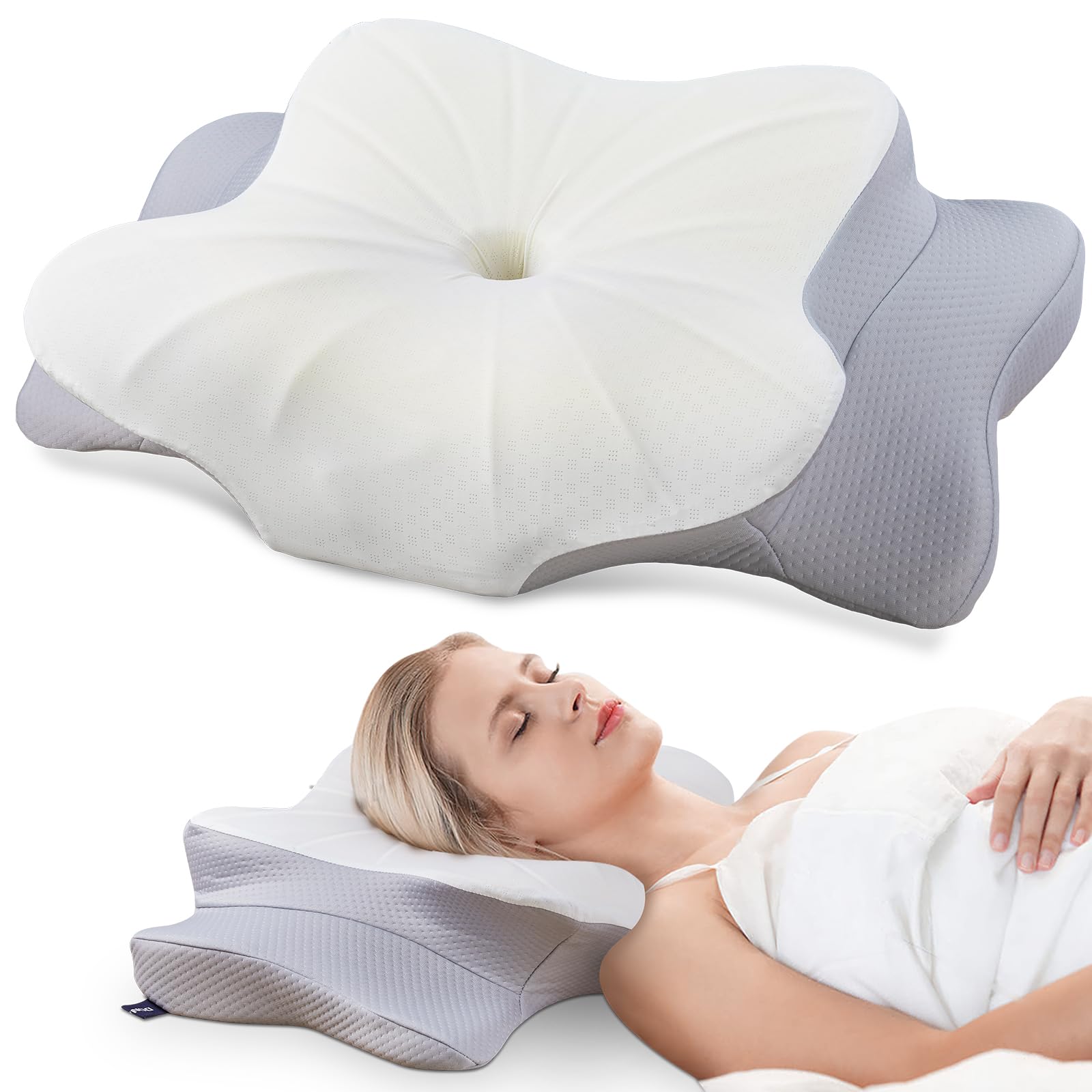 DONAMA Contour Cervical Neck Pillow for Neck Pain Relief