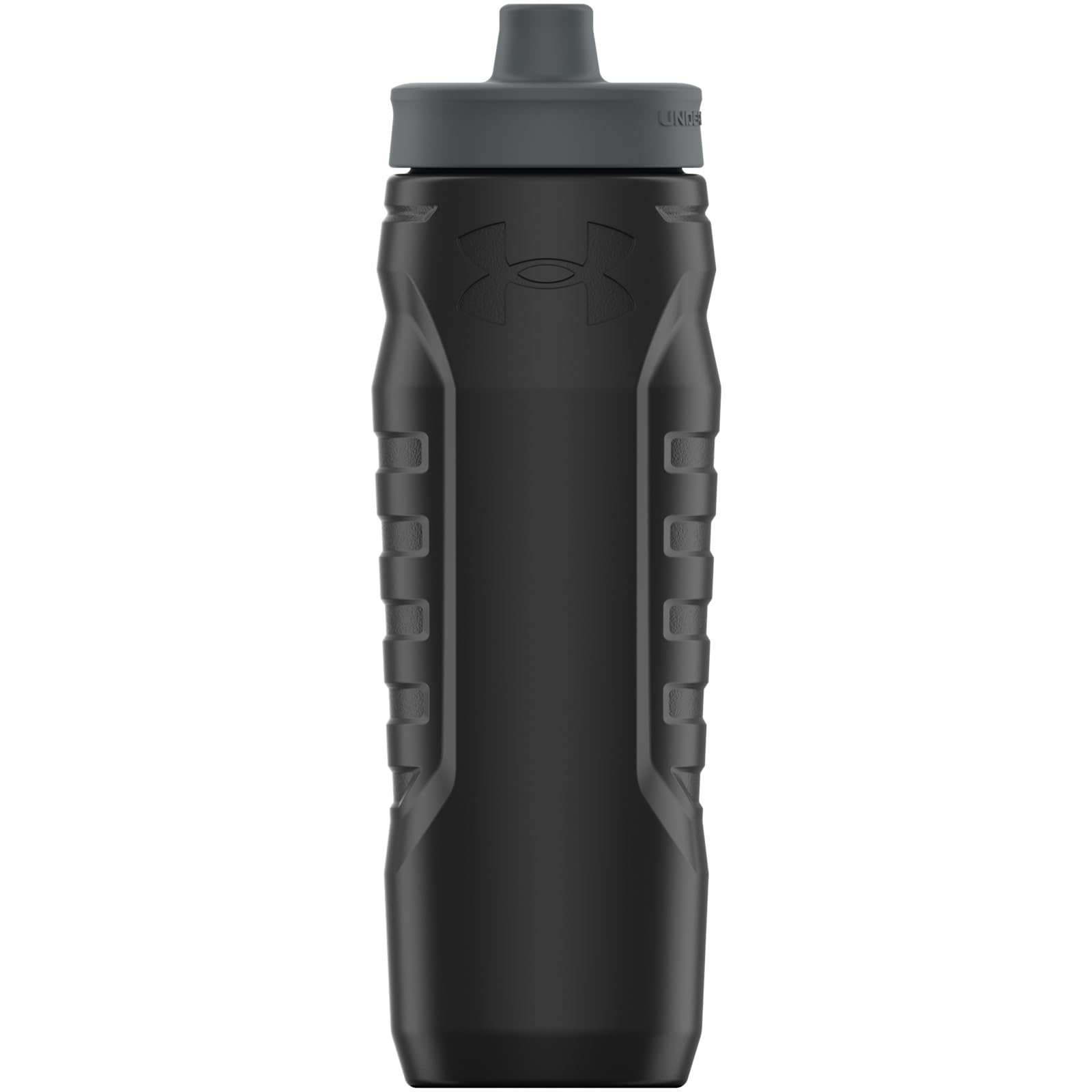 Under Armour Squeeze Water Bottles, 32 oz Water Bottles, Sideline Sports Water Bottle with Quick-Shot Lid, Quick & Easy Hydration, Gym Water Bottles, Squeeze Bottle, 1 32oz Bottle