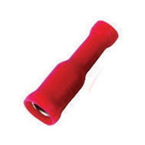 XSCORPION FB2218R Bullet Connectors 18/22ga. Female Red (100 pack)