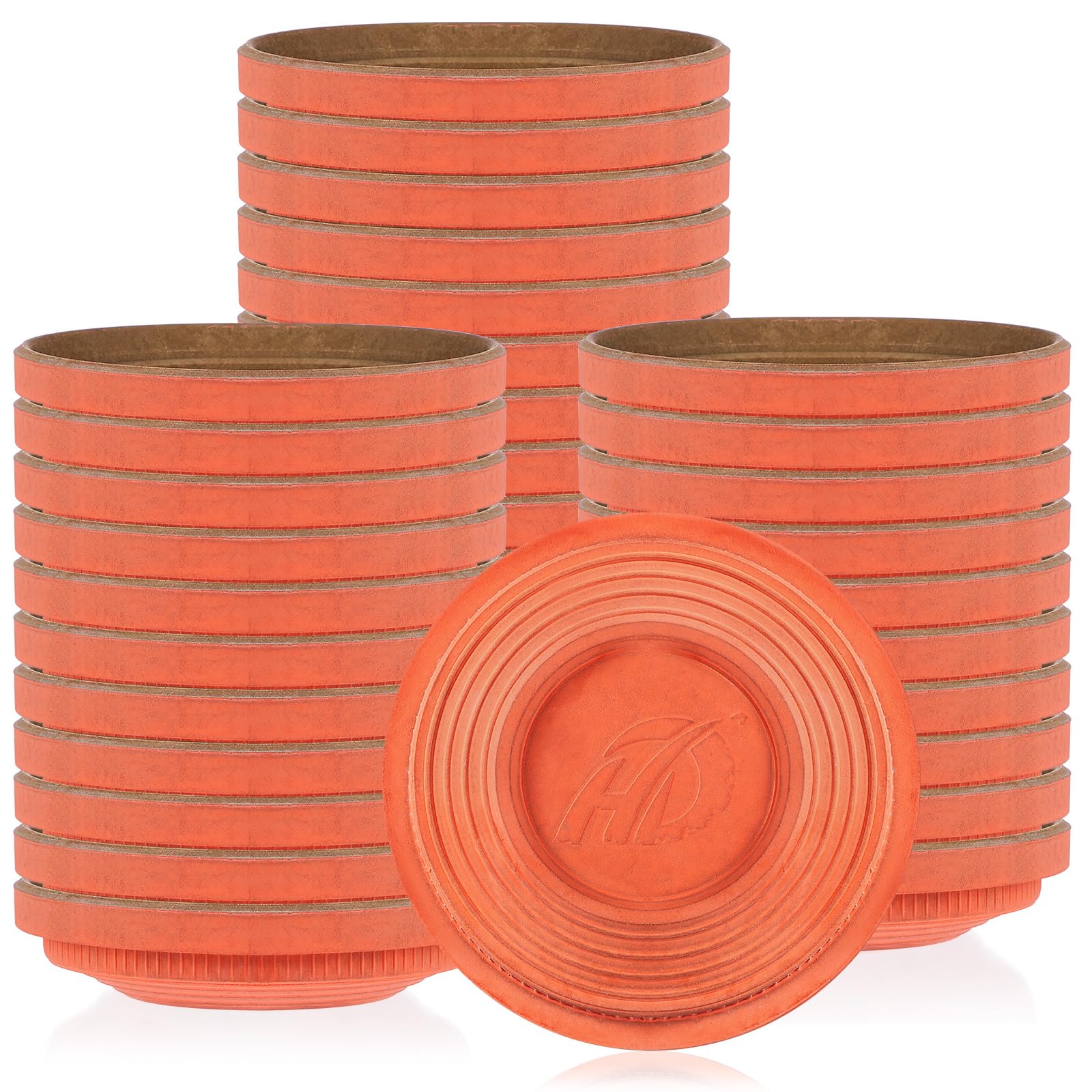 Silipull 50 Pcs Biodegradable Clay Pigeons, 25/50/100/150/200 Pack Standard 110mm Clay Targets Refill, Skeet Targets Disks High-Visibility Target for Skeet & Trap Shooting (Orange)