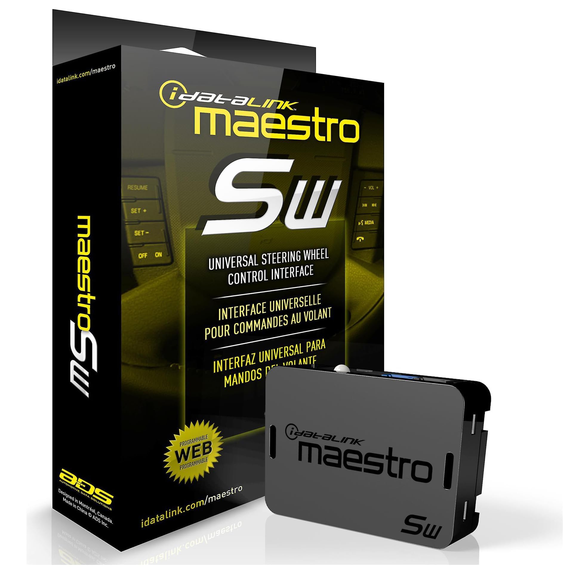 iDatalink Maestro SW Steering Wheel Control Adapter (ADS-MSW) - Connects your Car's Steering Wheel Audio Controls to Select Aftermarket Car Stereos
