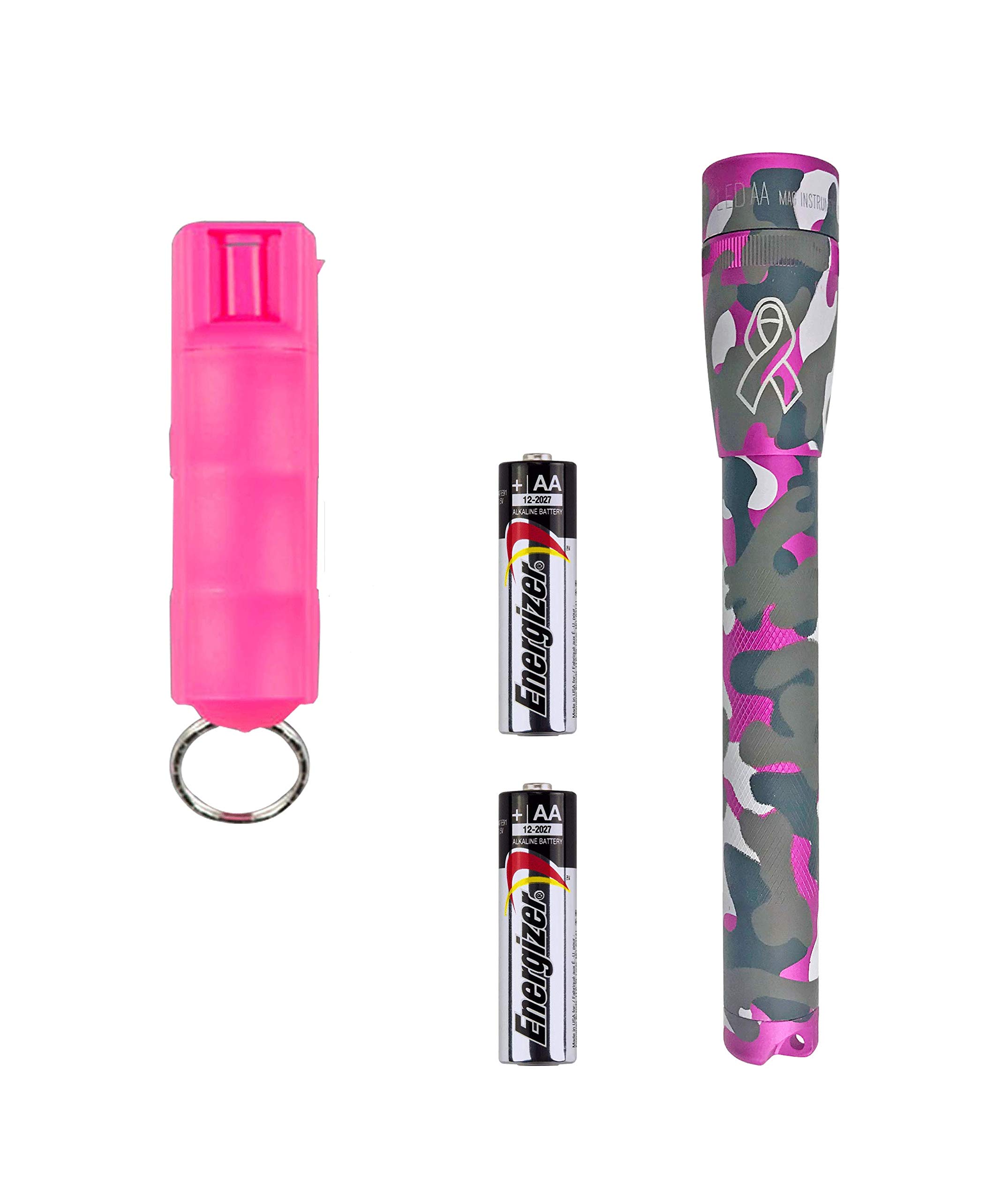 Maglite SP2PUE6 Mini PRO LED Flashlight and SABRE Pepper Spray