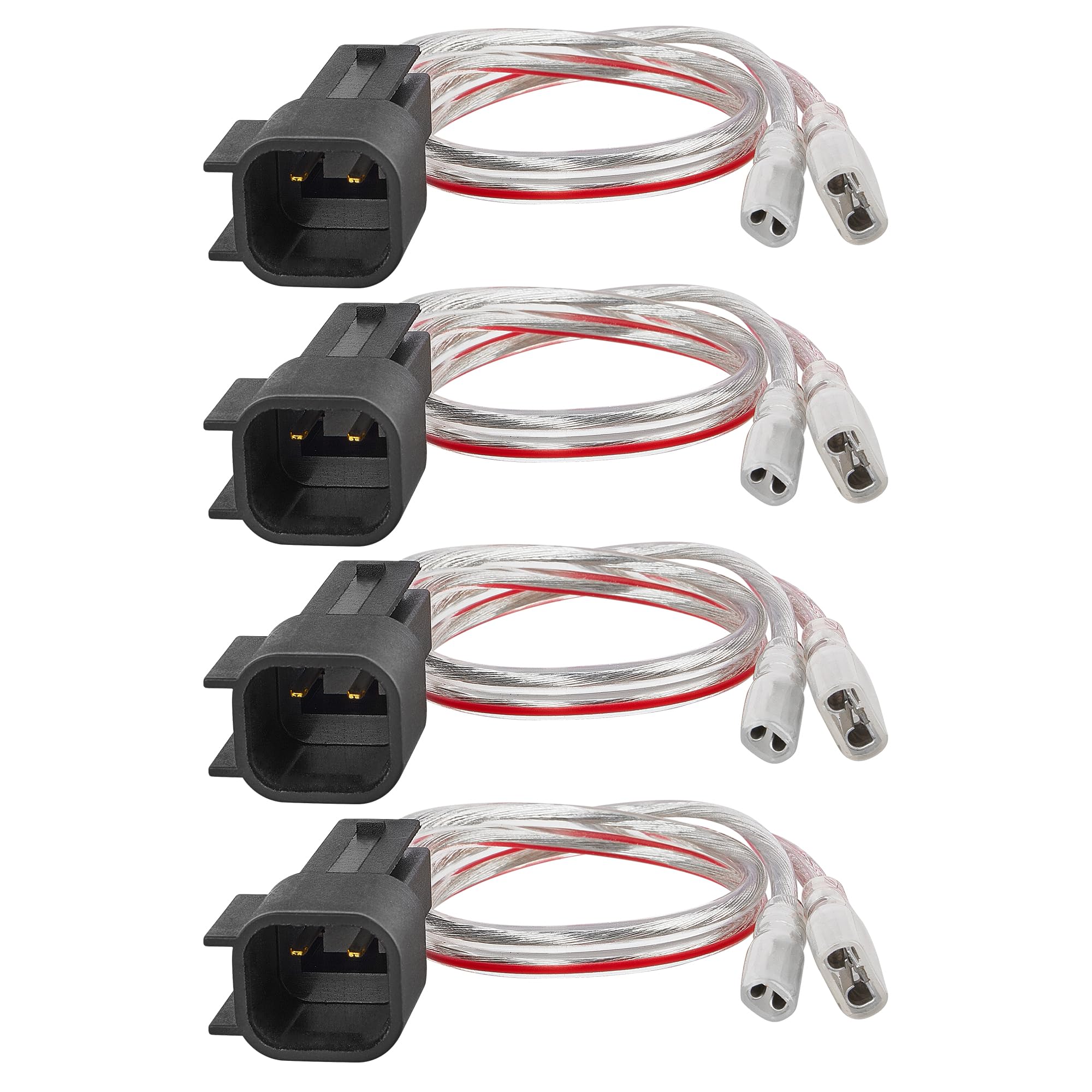 RED WOLF Car Speaker Wiring Harness Connector Compatible with 2015-2022 GMC Sierra Chevrolet Silverado Buick Enclave Cadillac Escalade Mount Aftermarket Front Rear Door Speaker Wire Cable Plug 2 Pair