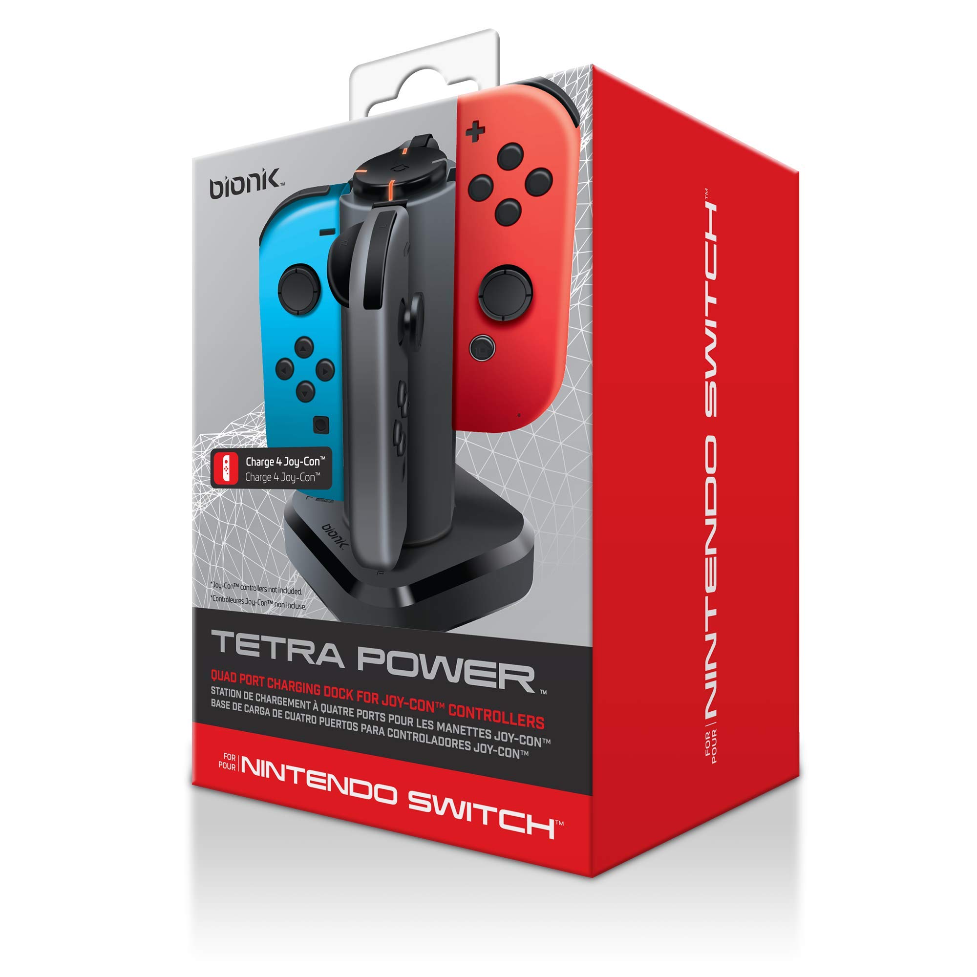Bionik BNK-9019 Tetra Power Charging Dock for Joy-Con Controllers