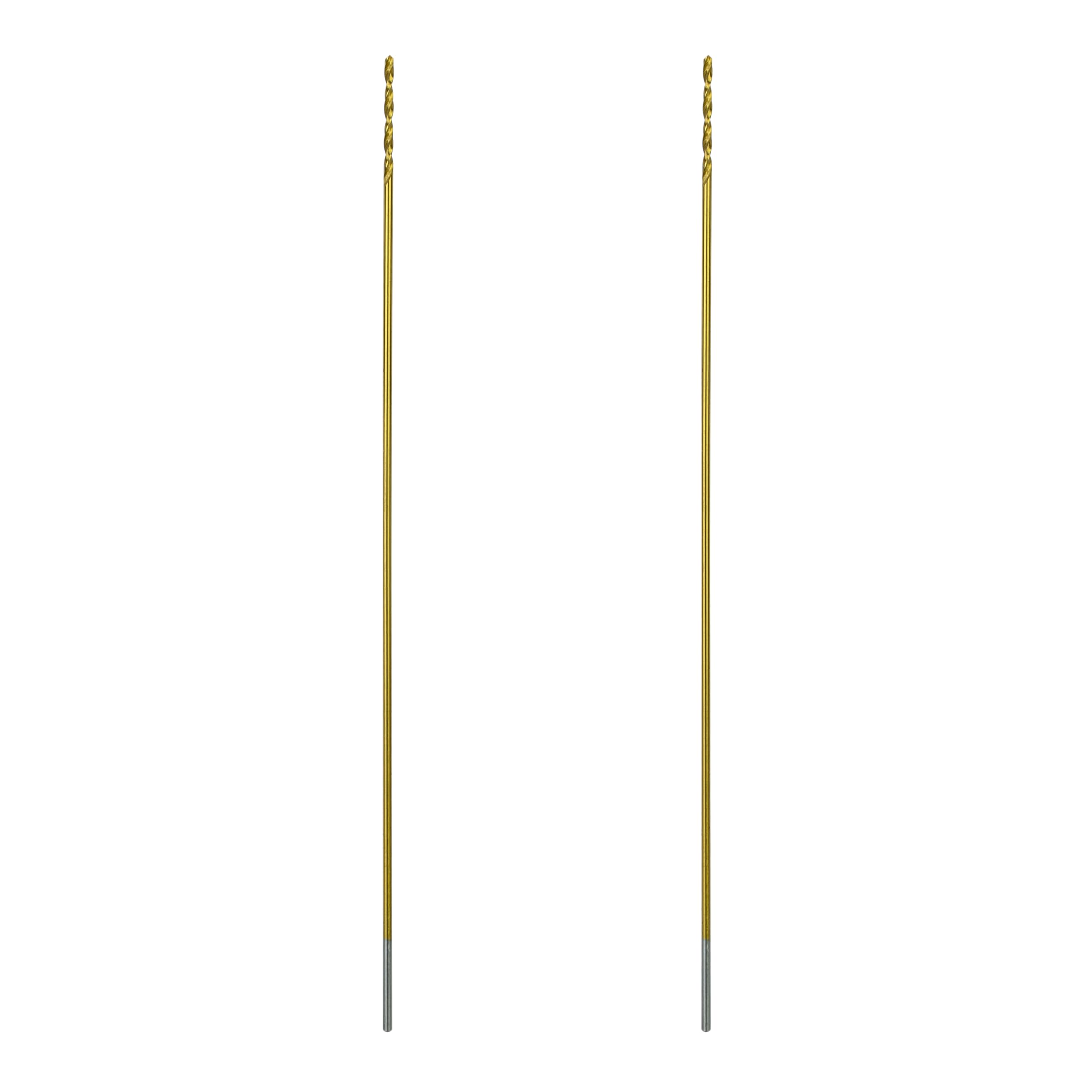 Greycore Tools 1/16 Inch x 6 Inch Cobalt Aircraft Extension Bit – 2 Pack M35 Cobalt Drill Bit, Industrial Titanium Coating – Drill Bits for Steel, Hard Metal, Cast Iron, Wood, Plastic (1/16" x 6")