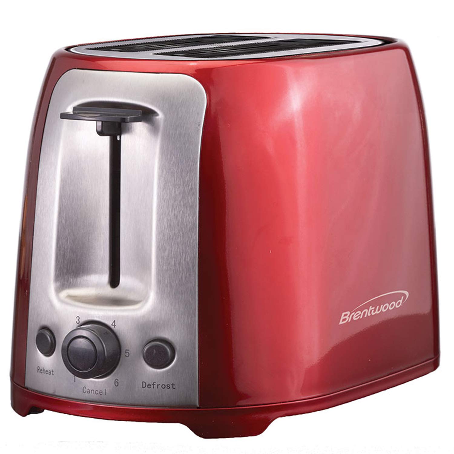 Brentwood Appliances TS-292R 2-Slice Cool-Touch Toaster w/Extra-Wide Slots