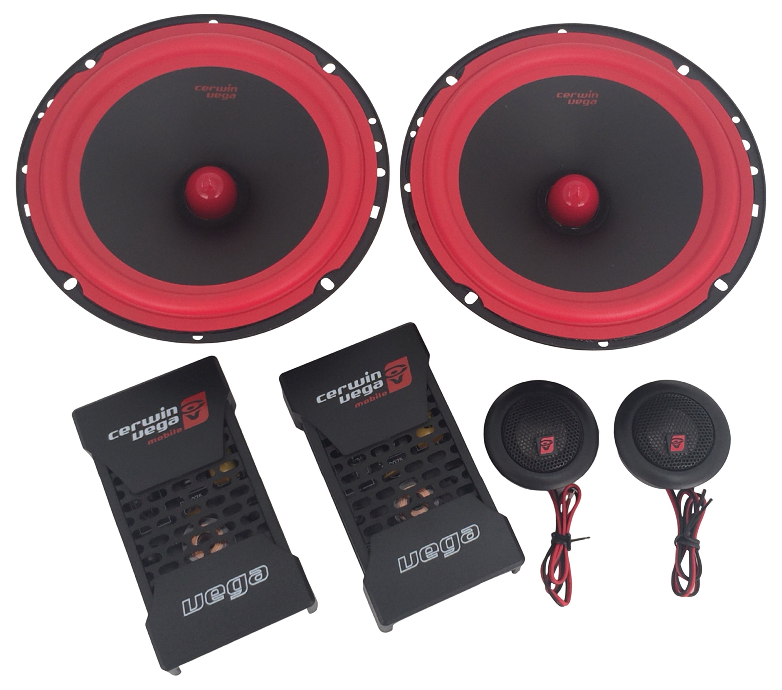 CERWIN-VEGA! Car Audio Speakers Component 6.5 inch 400W /100W RMS 2-Way V465C