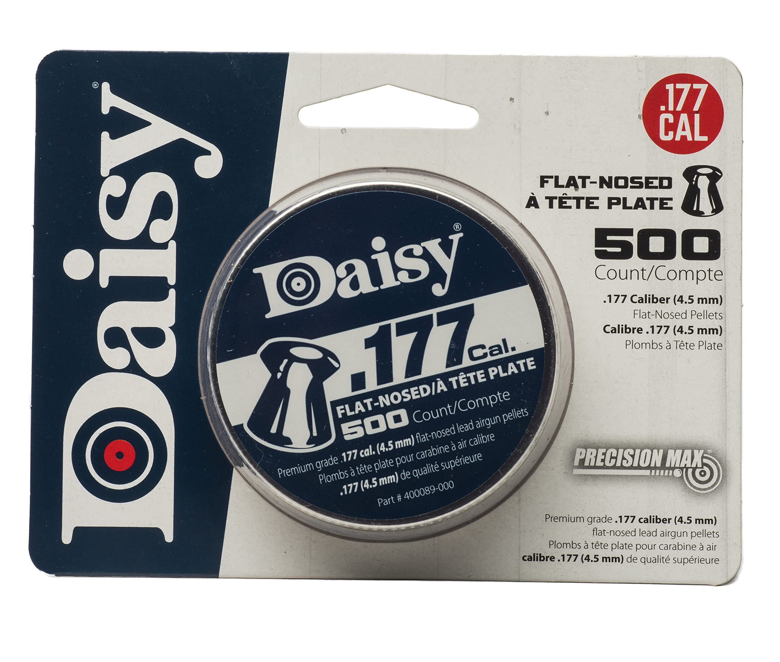 Daisy 987415406 .177 Cal. Flat Pellets  500 Tin