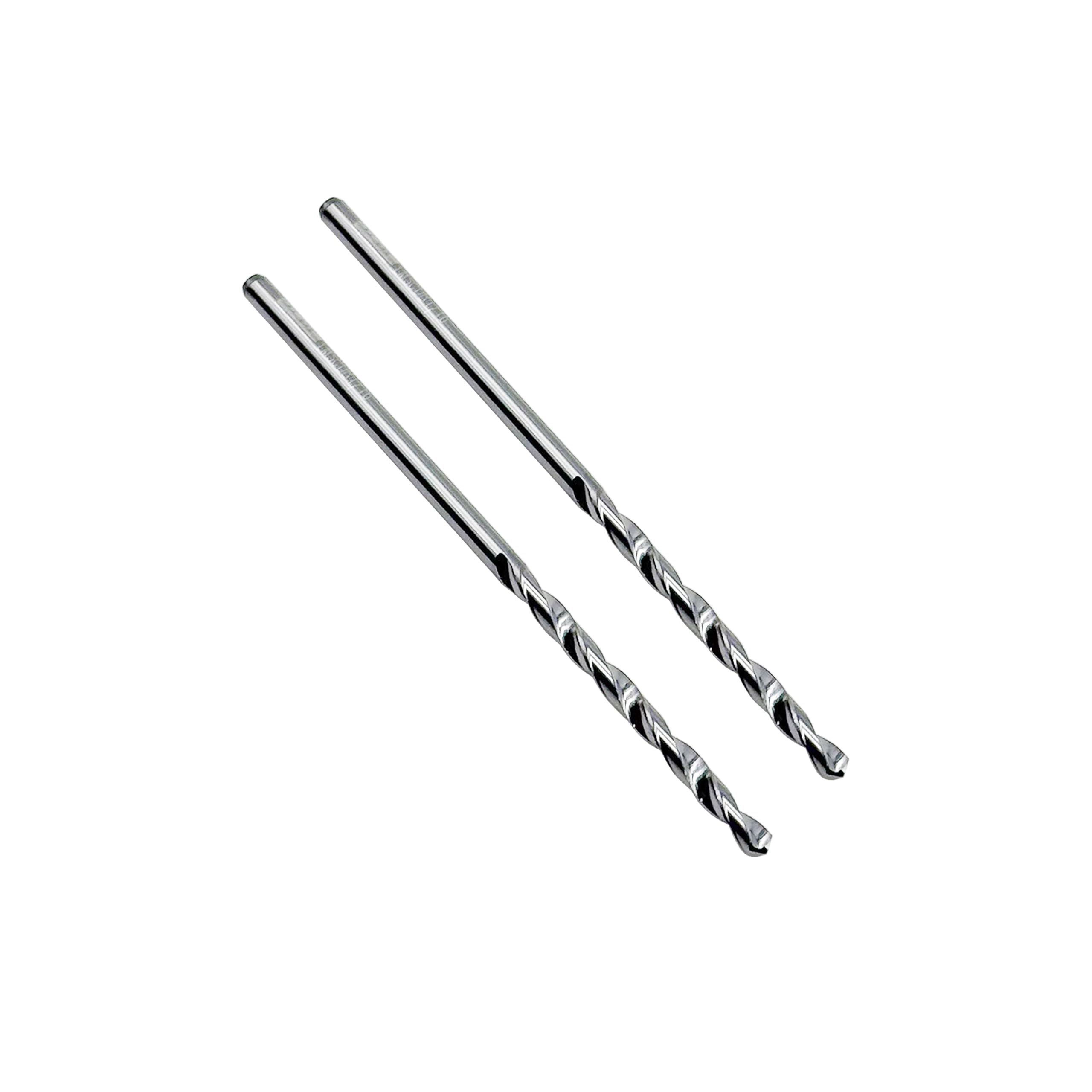 LU&MN Solid Carbide Jobber Drill Bit with Bright Finish-118° Split Point for Industrial Use on Cast Iron, Stainless Steel, Aluminum, etc.-1/16" Dia, 2 Pcs