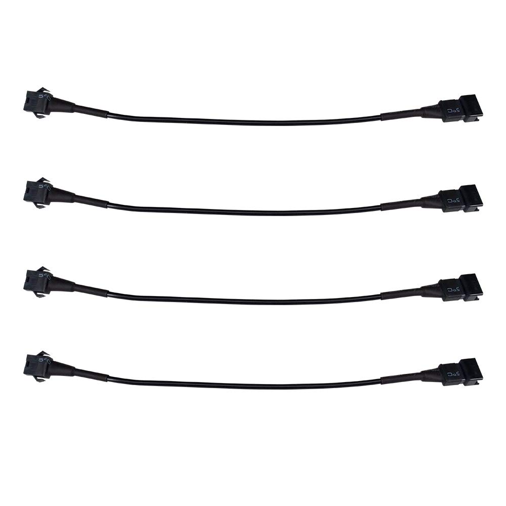 Kingshowstar 4 PCS 60 inch Extension Cords for Use with 5050 LED SMD RGB NEON Accent Kits for LED Motorcycle ATV Car Light Multi-Color Neon Strip