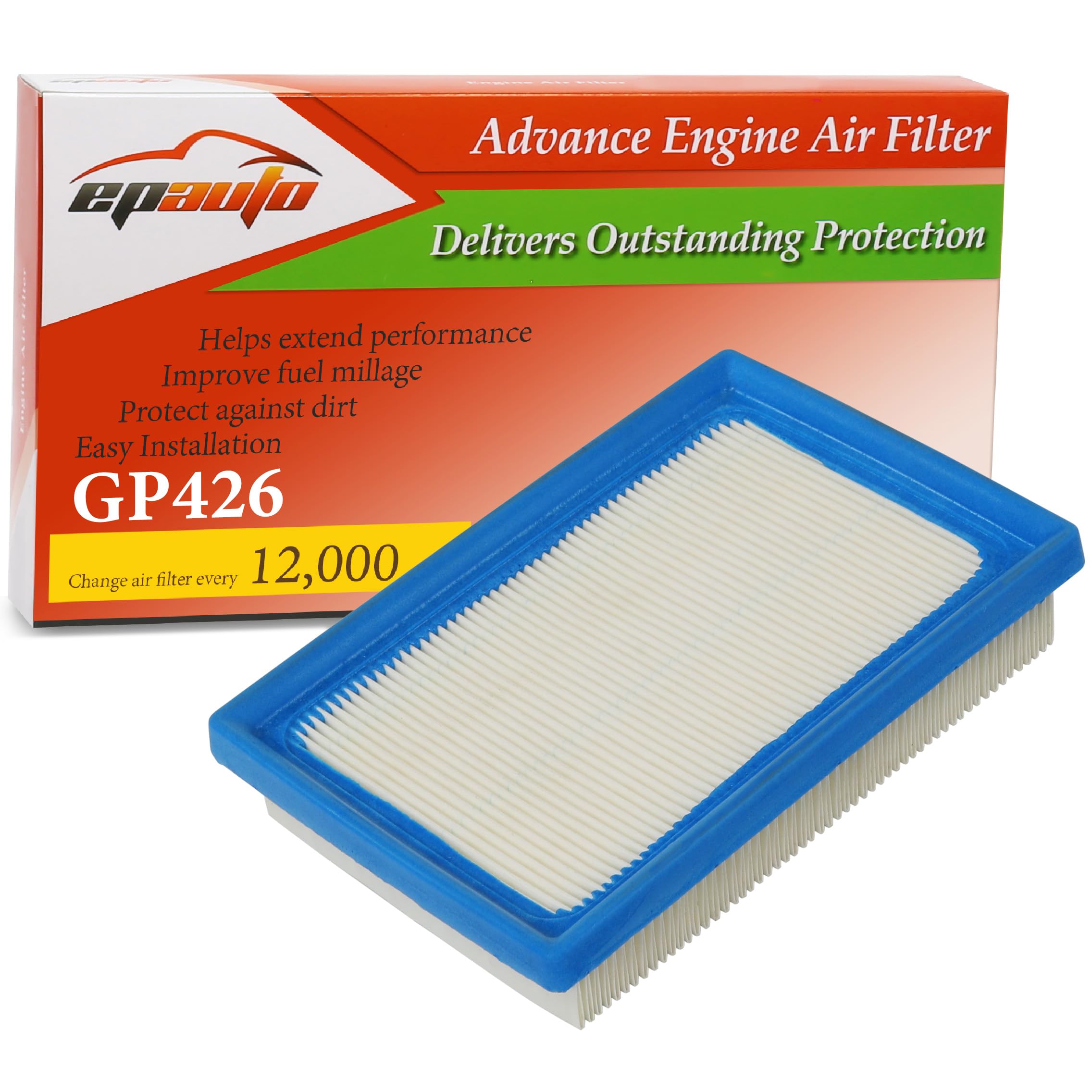 EPAuto GP426 (CA11426) Engine Air Filter Replacement for Toyota