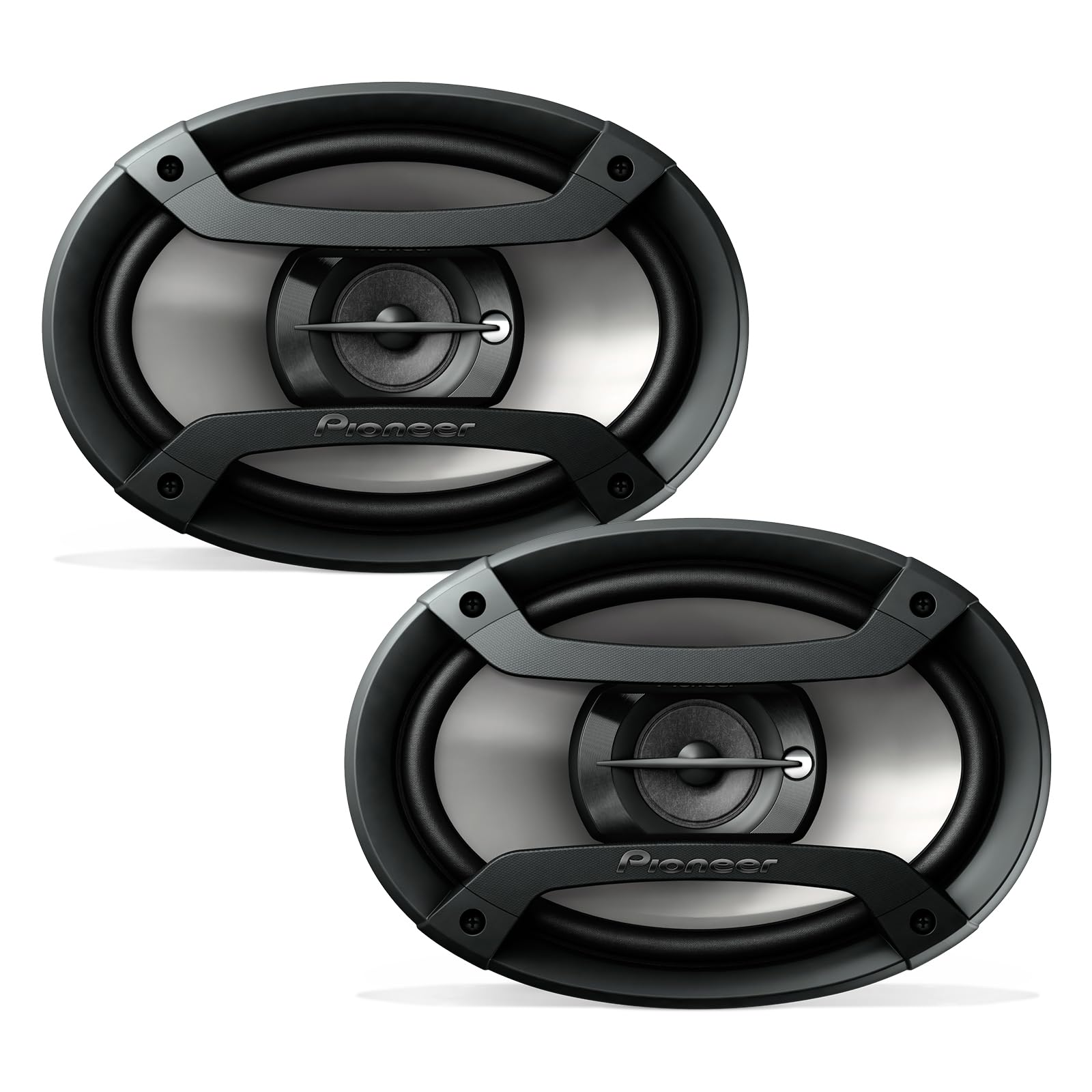 Pioneer TS-F6935R 3-Way Coaxial Car Audio Speakers - 6' x 9' Passive Car Speakers (Pair), 230 W Max Power, Black and Silver