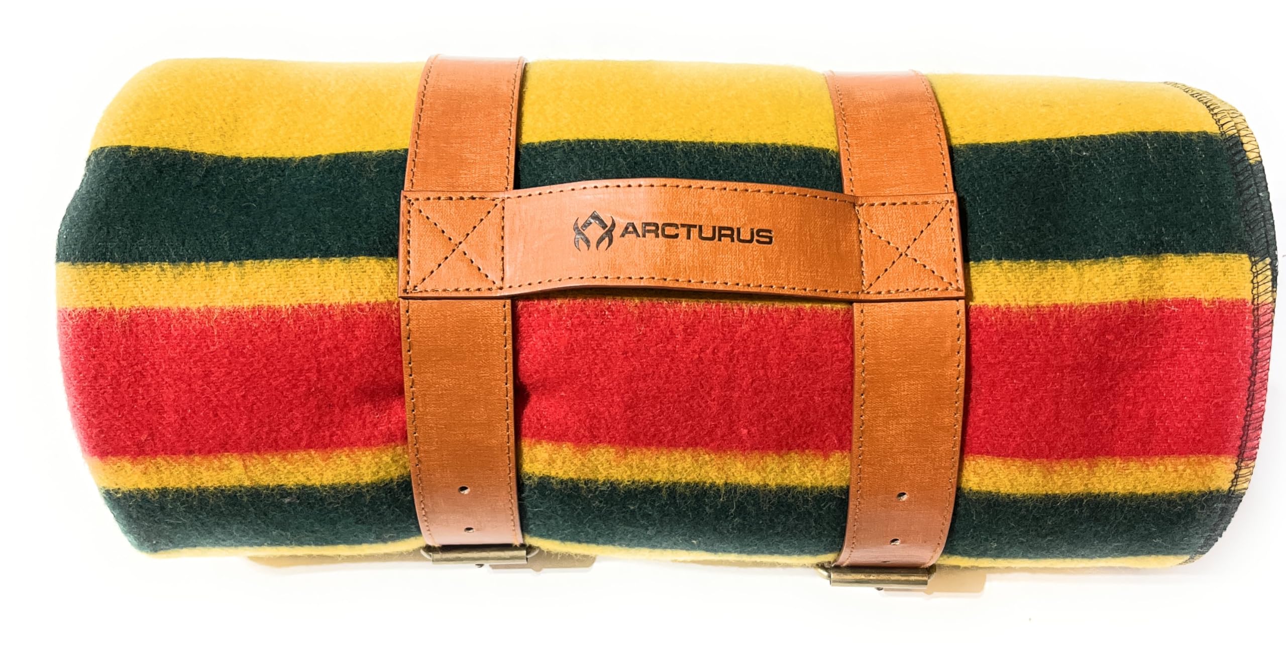 Arcturus Carry Straps for Wool Blankets, Adjustable Eco-Leather Blanket Straps for Travel and Outdoor Use, Water and UV Light Resistant