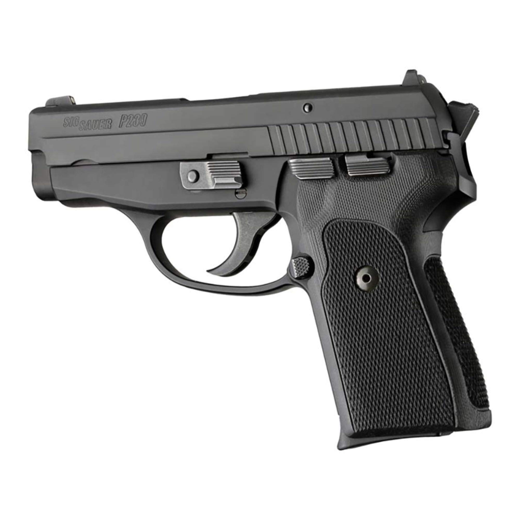 Hogue 31179 Sig Sauer P239 Da Sa Checkered G10 Solid Black