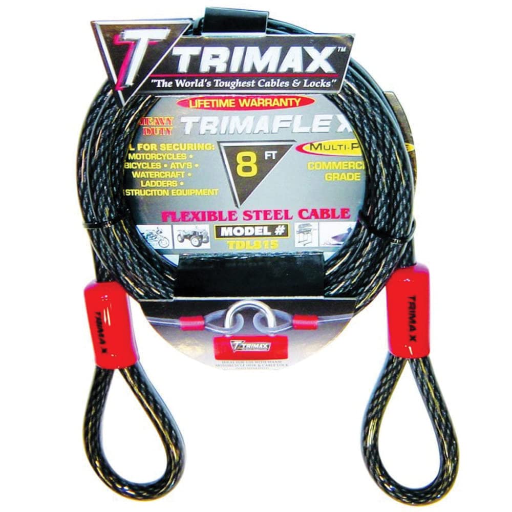 Trimax TDL815 Trimaflex Dual Loop Multi-Use Cable  8 Foot x 15mm