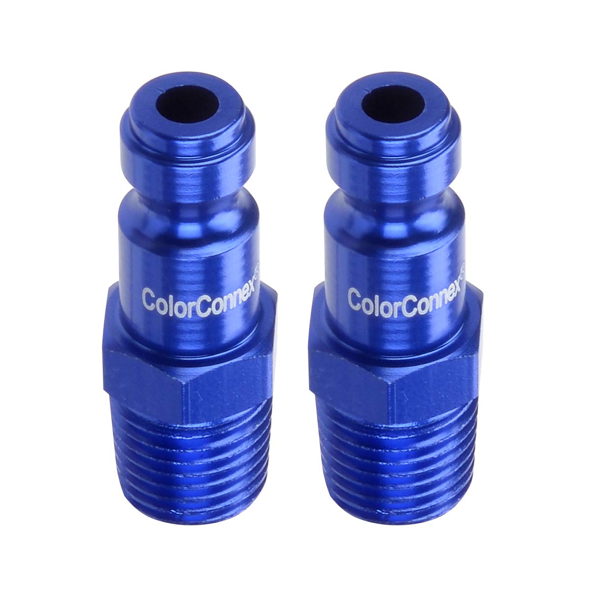 ColorConnex Plug (2-Pack), Automotive Type C, 1/4" MNPT, Blue - A72440C-2PK