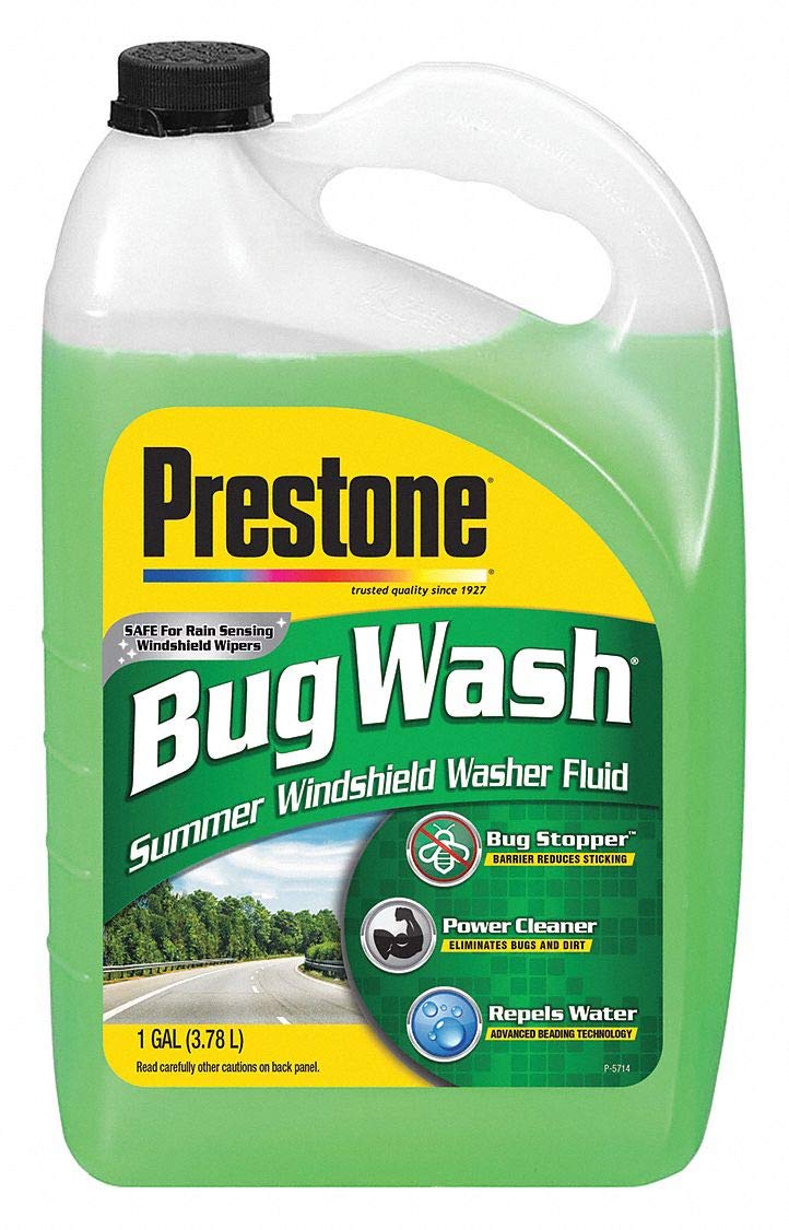 Prestone Bug Wash Windshield Washer Fluid, 1 Gallon