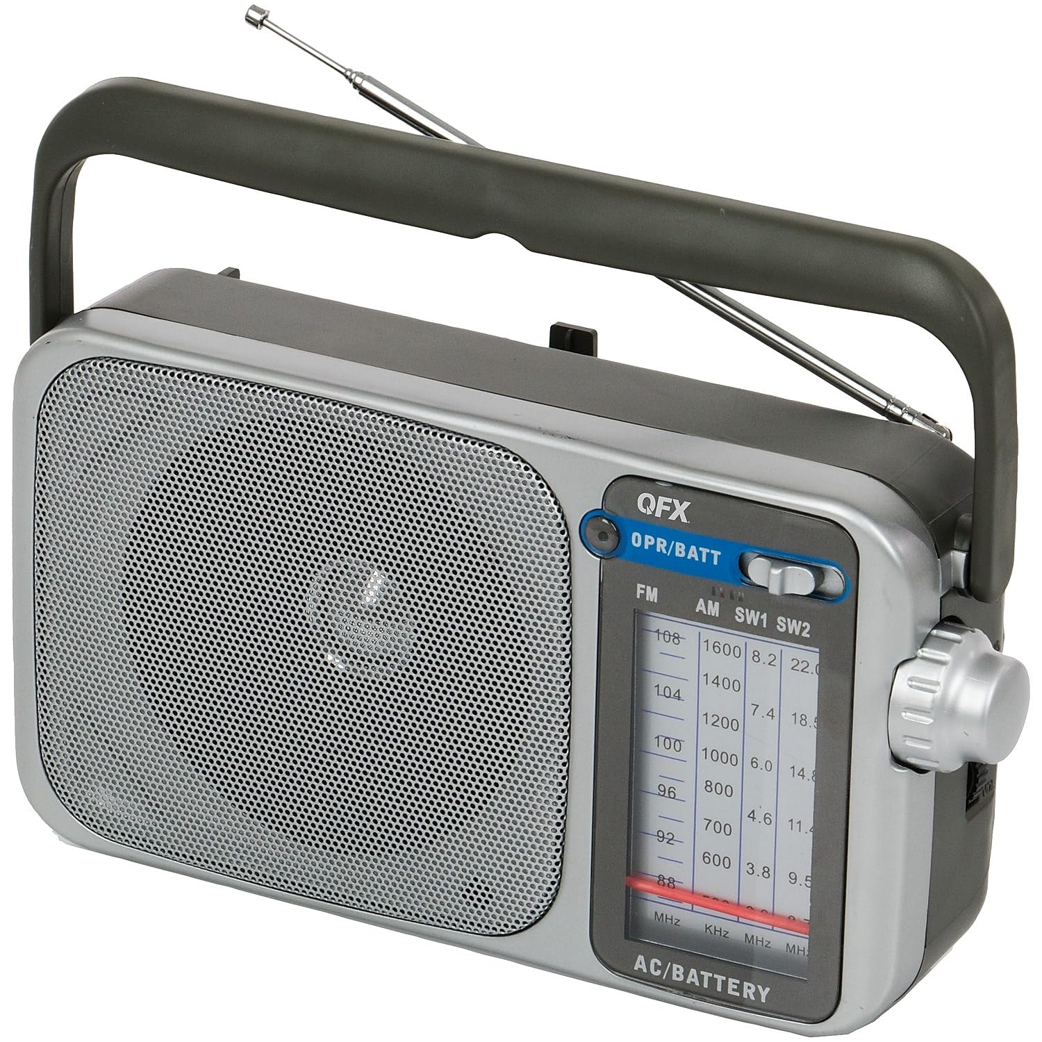 Qfx R24 Retro AM/FM/SW1 and SW2 Portable Radio